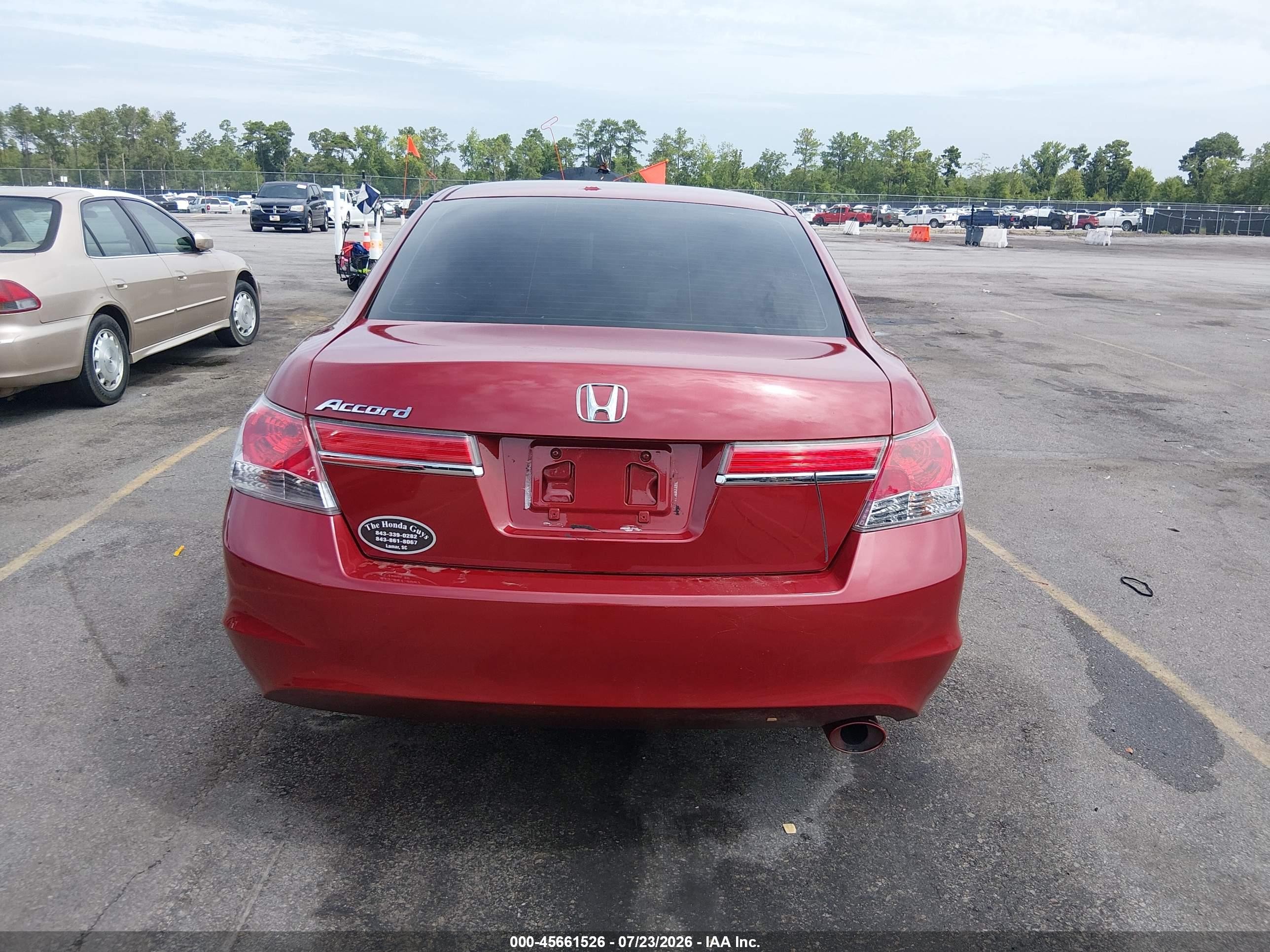 2012 Honda Accord Sdn Lx Красный vin: 1HGCP2F33CA207181