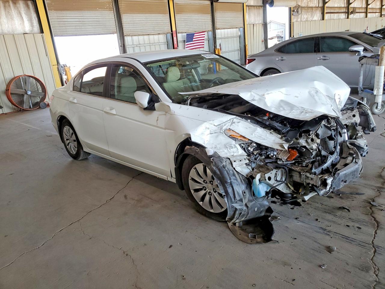 2012 Honda Accord Lx White vin: 1HGCP2F33CA214874