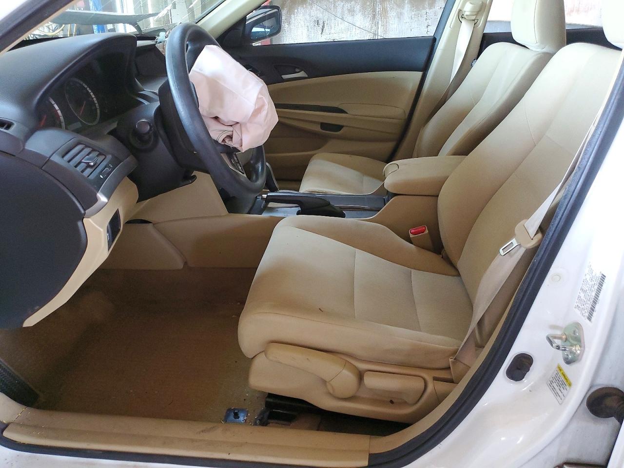 2012 Honda Accord Lx White vin: 1HGCP2F33CA214874