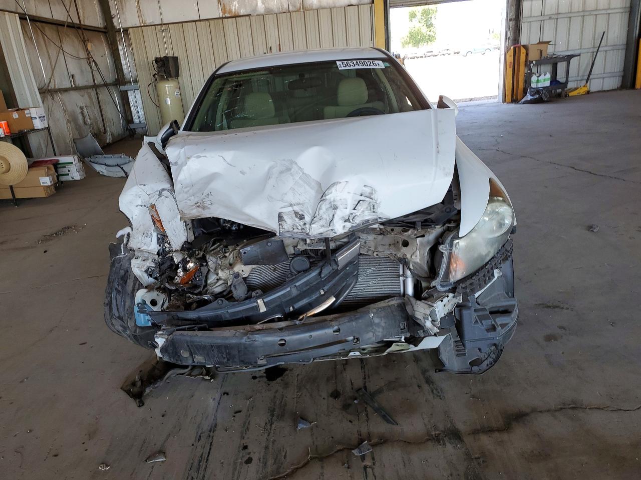 2012 Honda Accord Lx White vin: 1HGCP2F33CA214874