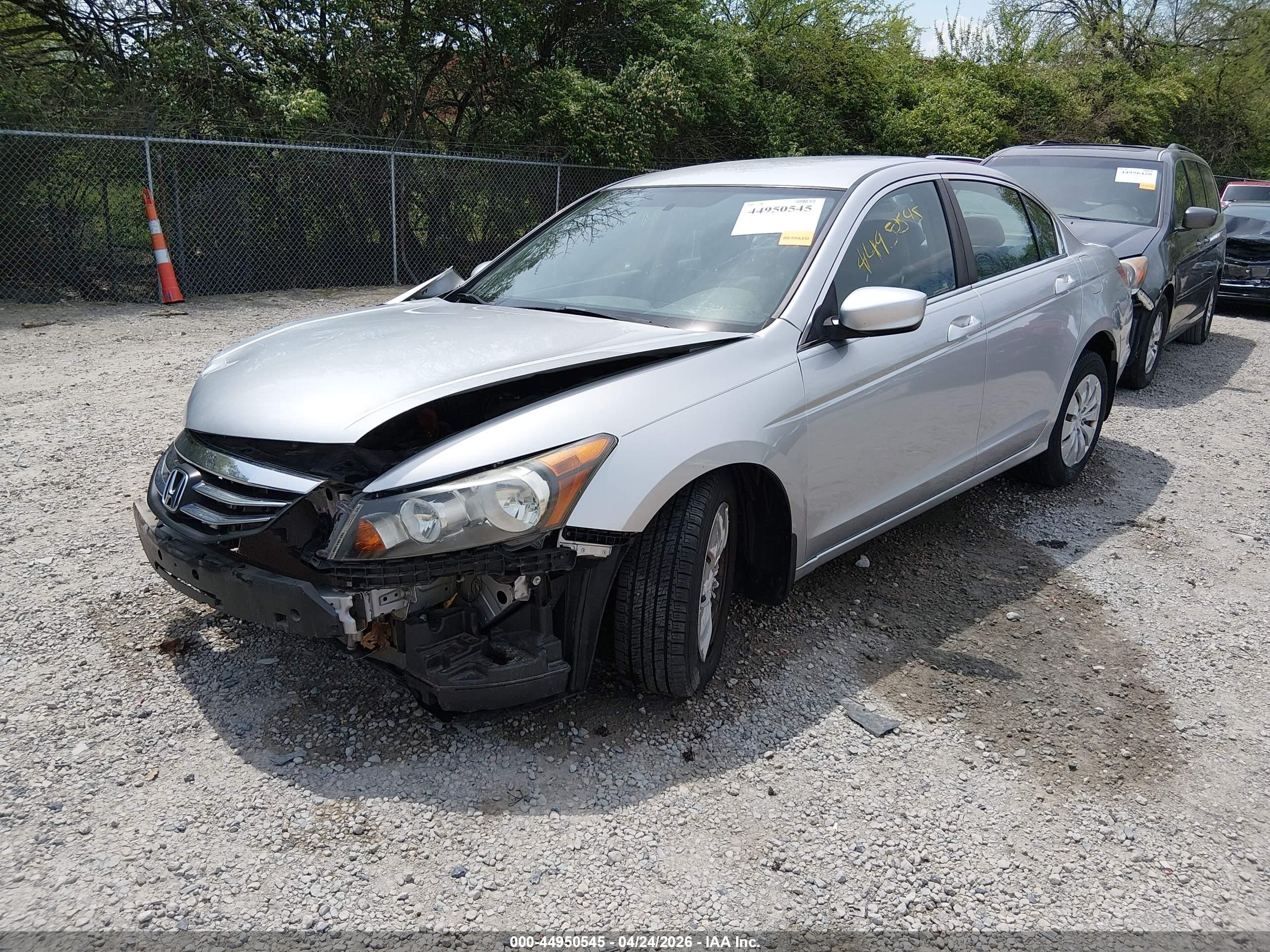 2012 Honda Accord 2.4 Lx Silver vin: 1HGCP2F33CA244361