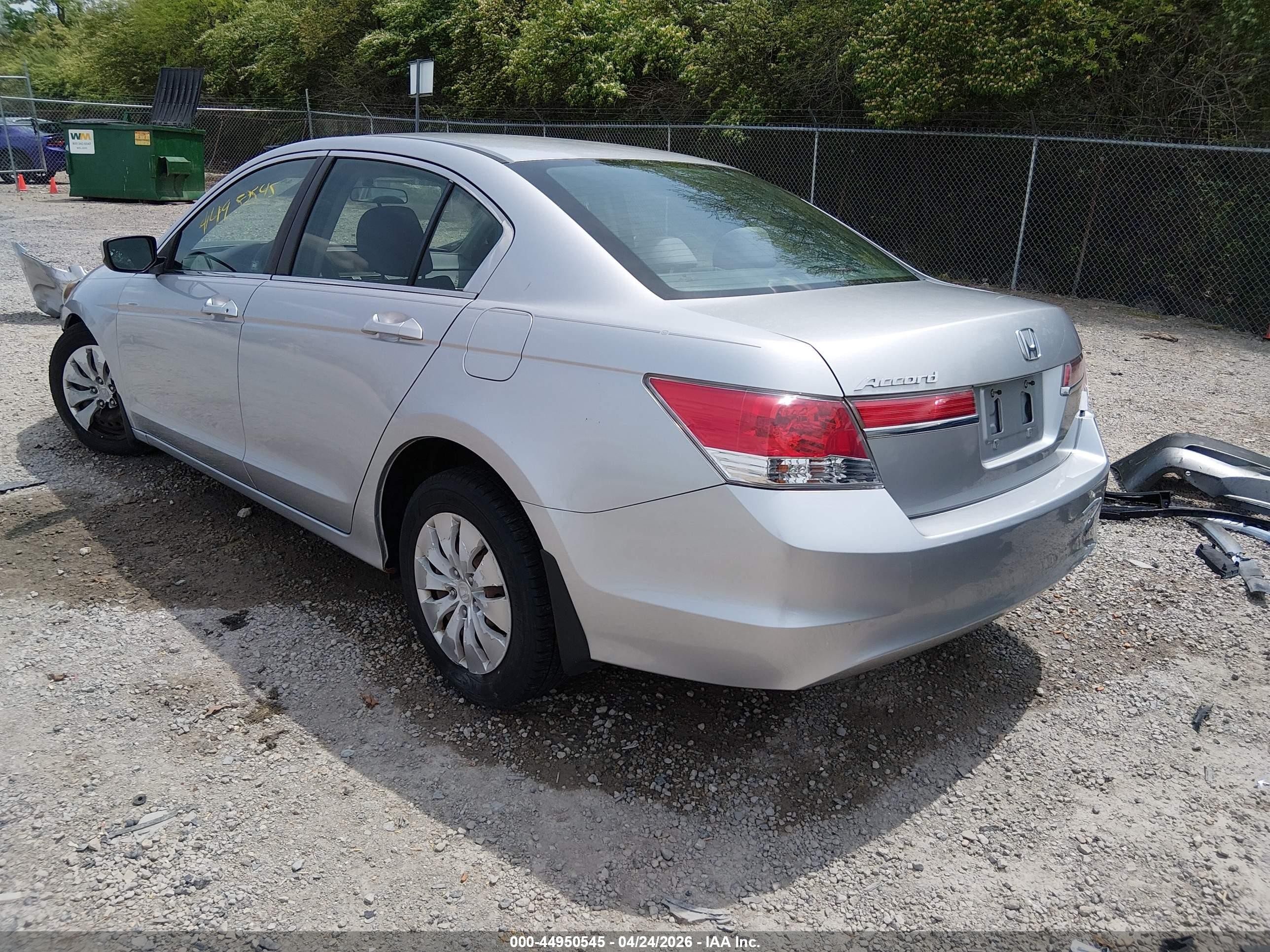 2012 Honda Accord 2.4 Lx Silver vin: 1HGCP2F33CA244361