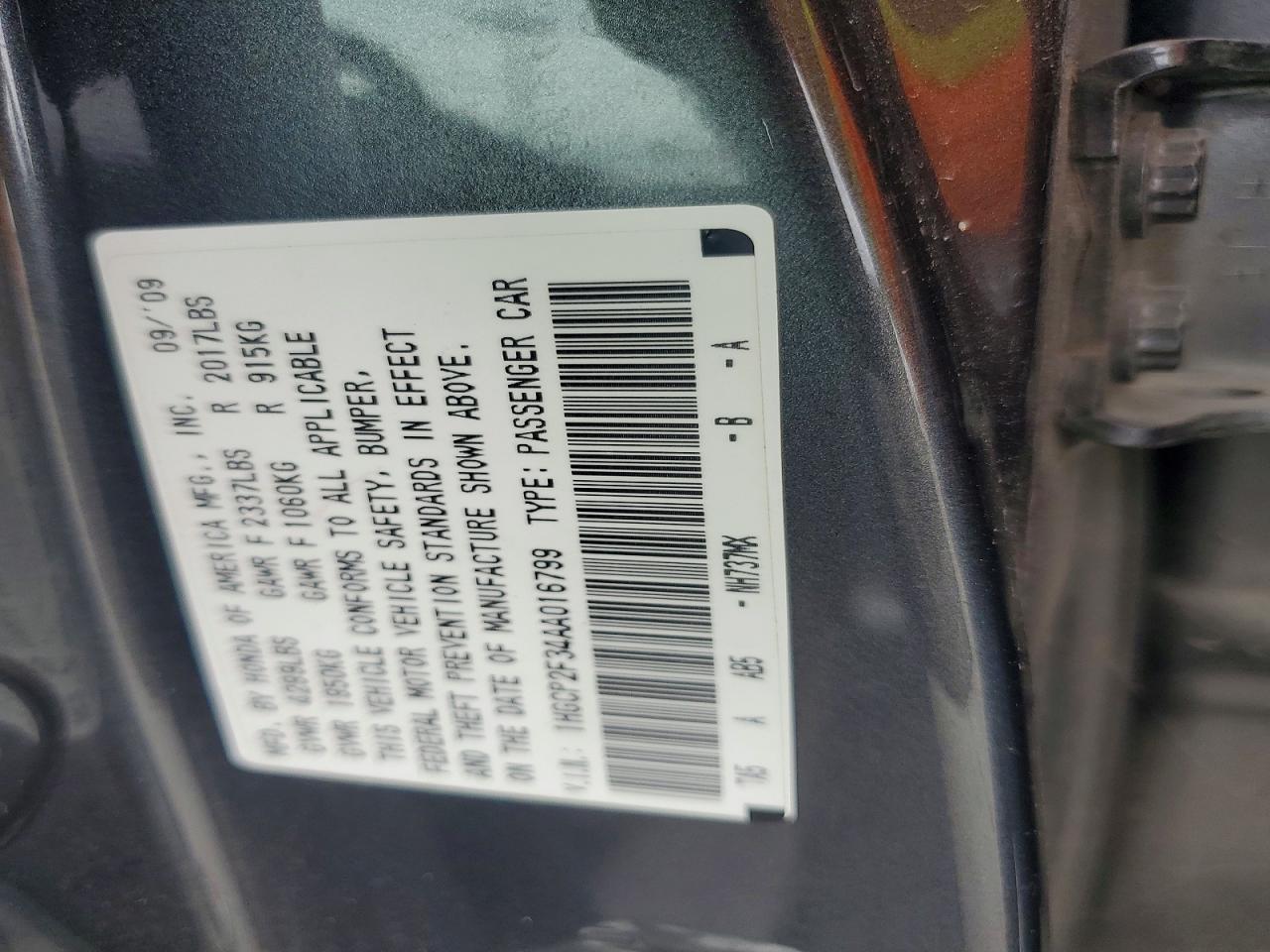 2010 Honda Accord Lx Gray vin: 1HGCP2F34AA016799