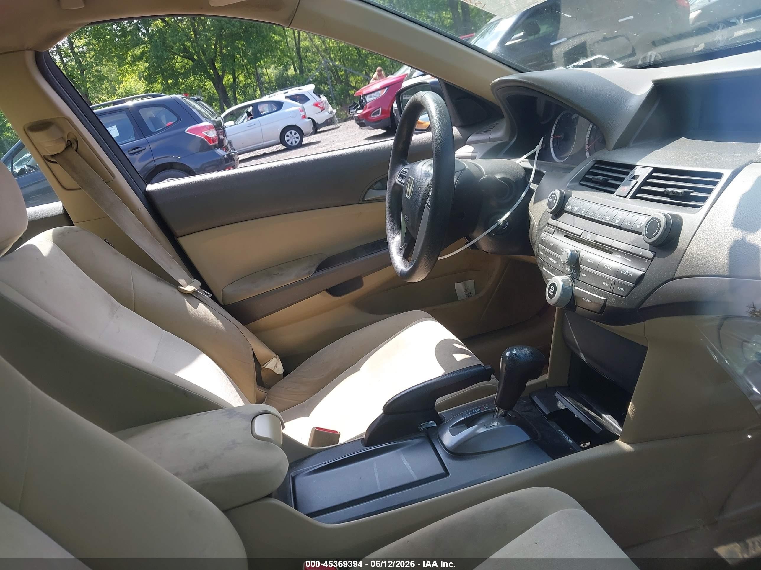 2010 Honda Accord 2.4 Lx Black vin: 1HGCP2F34AA024000
