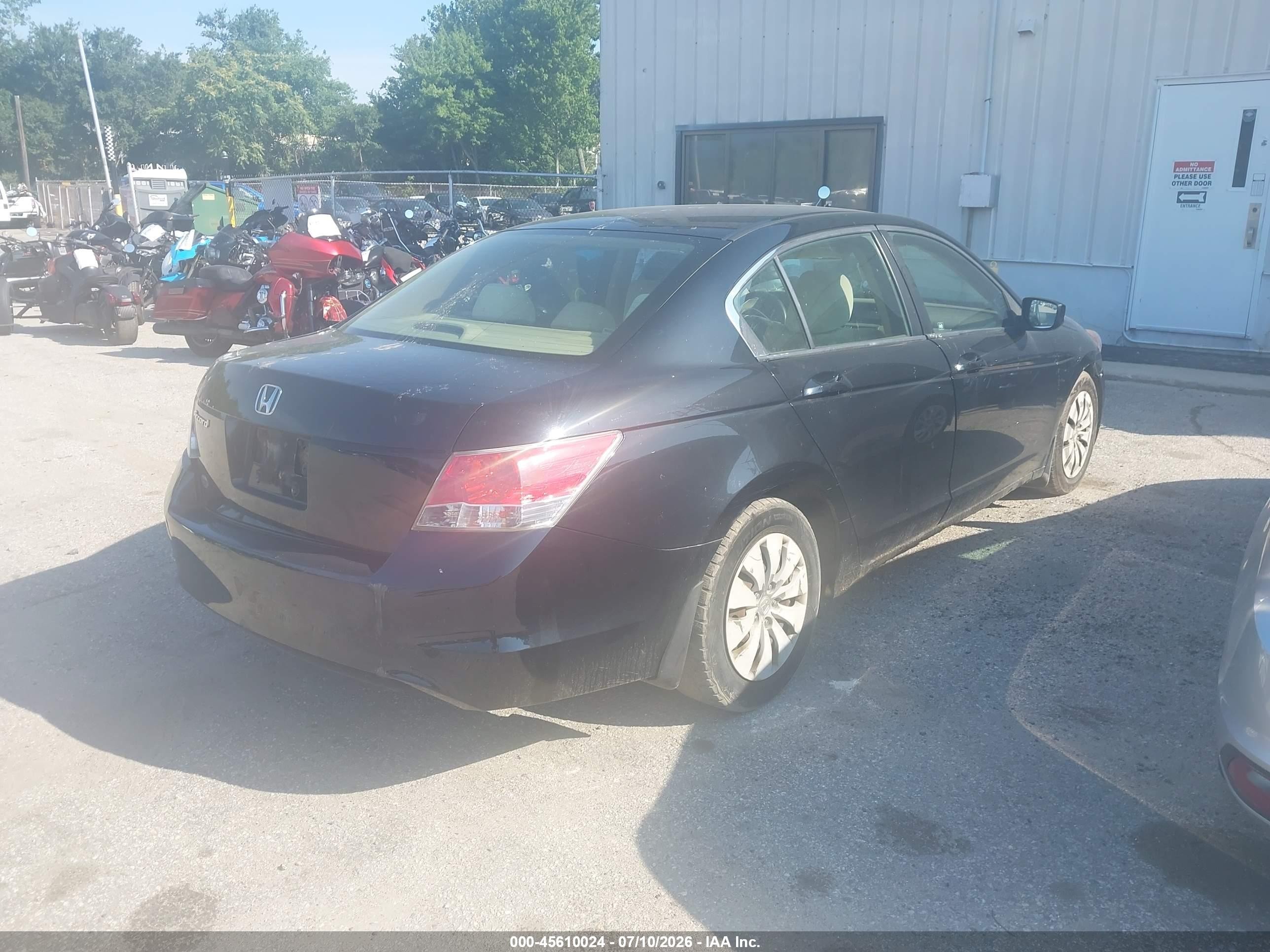 2010 Honda Accord 2.4 Lx Black vin: 1HGCP2F34AA024000