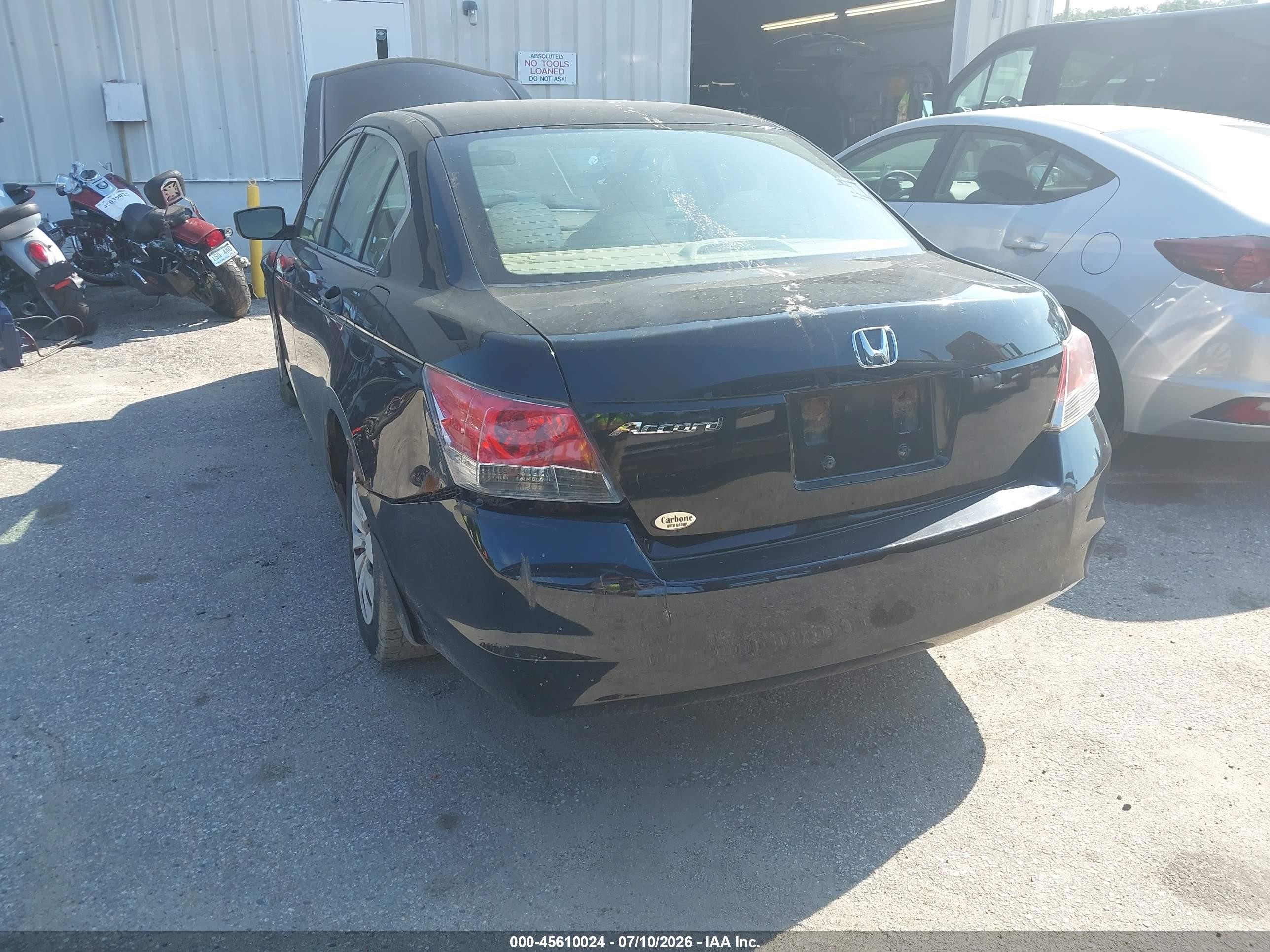 2010 Honda Accord 2.4 Lx Black vin: 1HGCP2F34AA024000