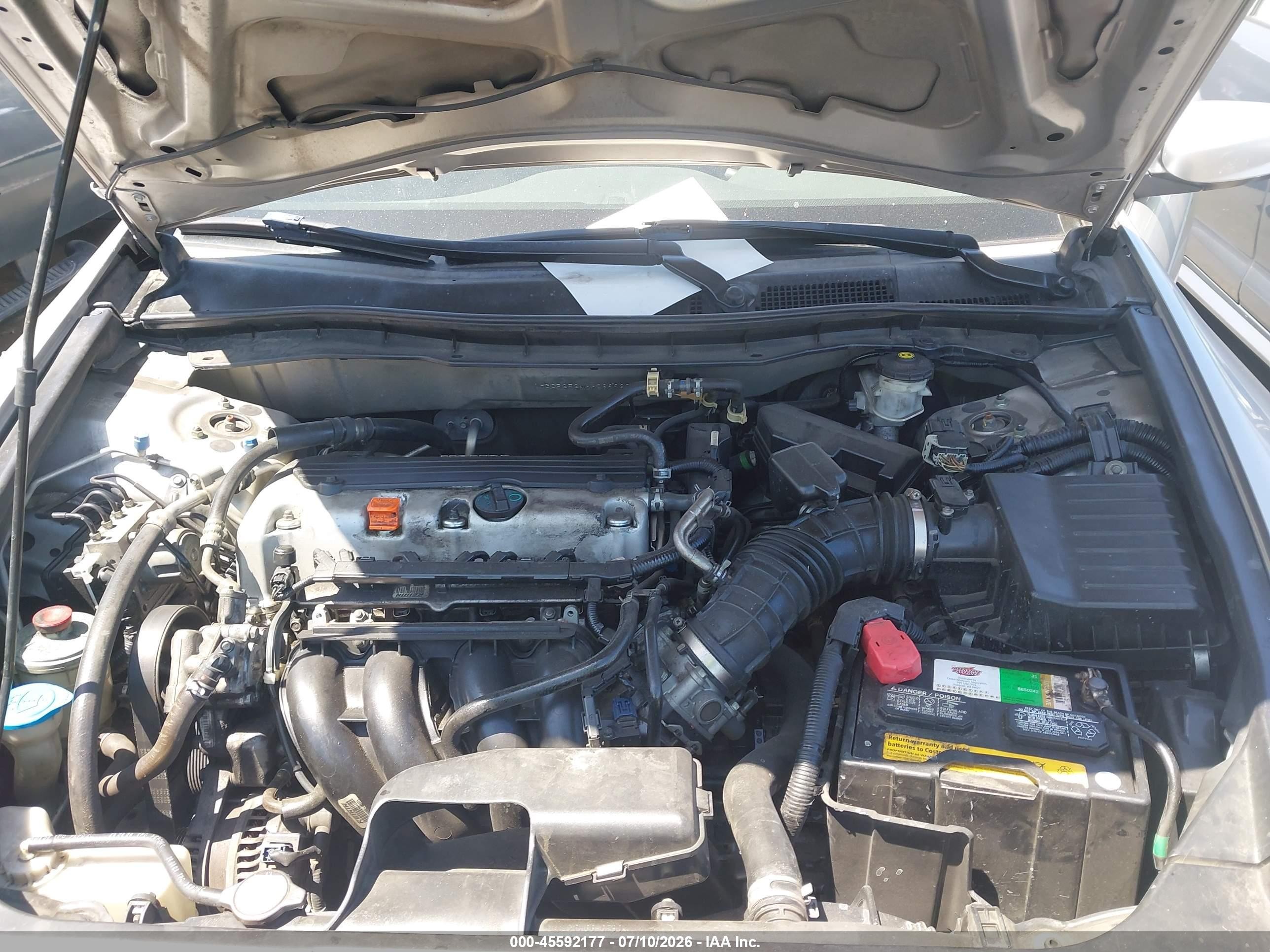 2010 Honda Accord 2.4 Lx Silver vin: 1HGCP2F34AA069938
