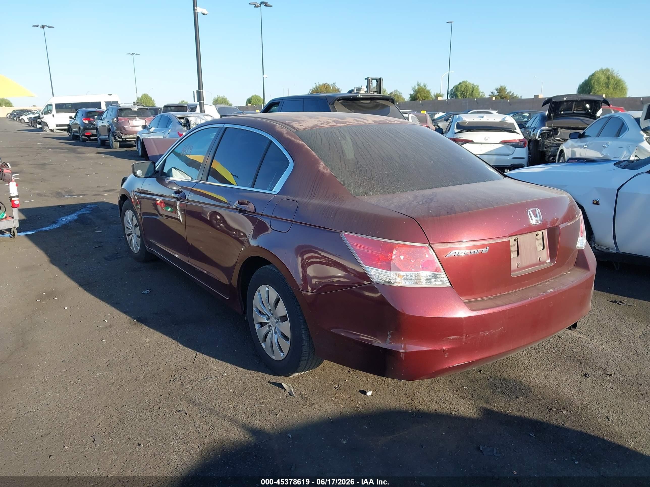 2010 Honda Accord 2.4 Lx Maroon vin: 1HGCP2F34AA092913
