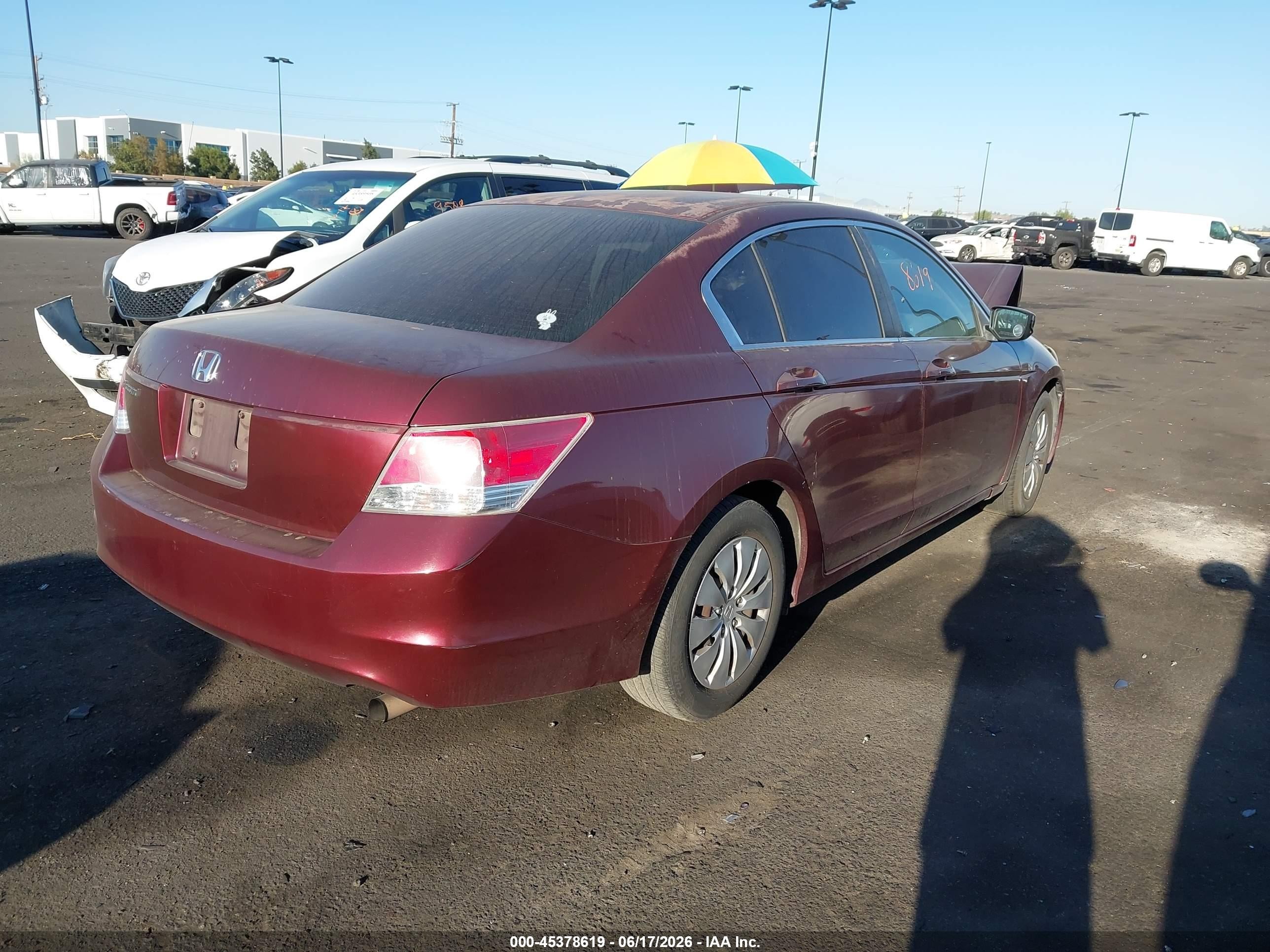 2010 Honda Accord 2.4 Lx Maroon vin: 1HGCP2F34AA092913