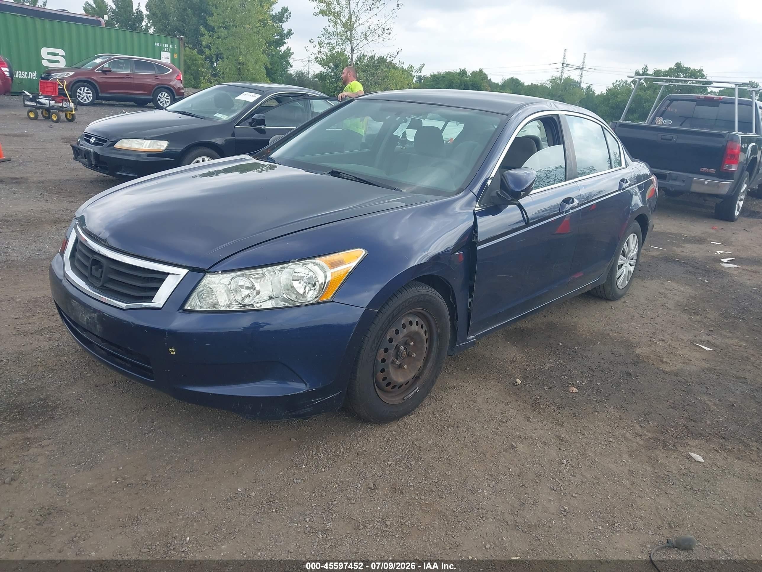 2010 Honda Accord 2.4 Lx Blue vin: 1HGCP2F34AA136781