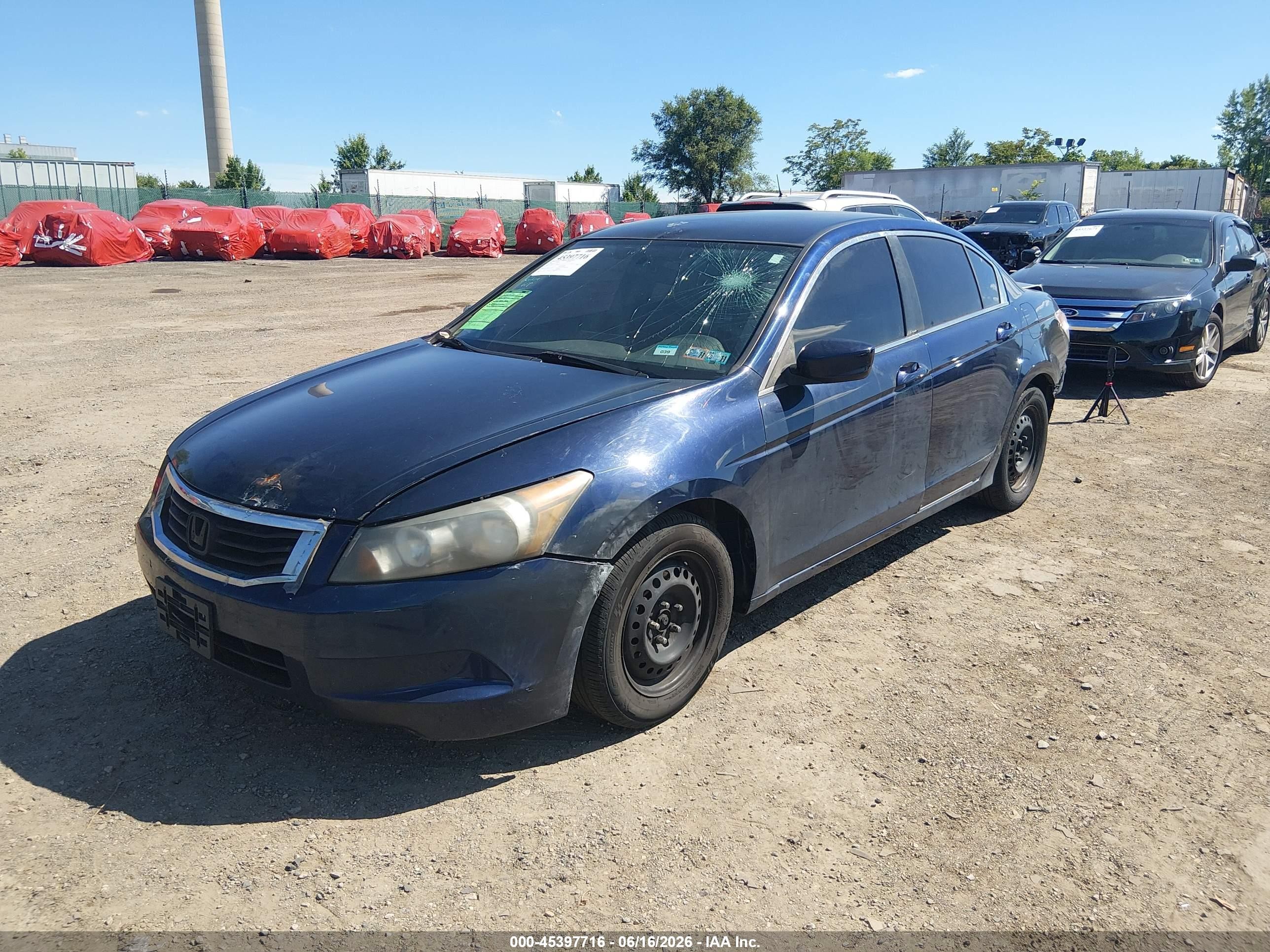 2010 Honda Accord 2.4 Lx Blue vin: 1HGCP2F34AA139213