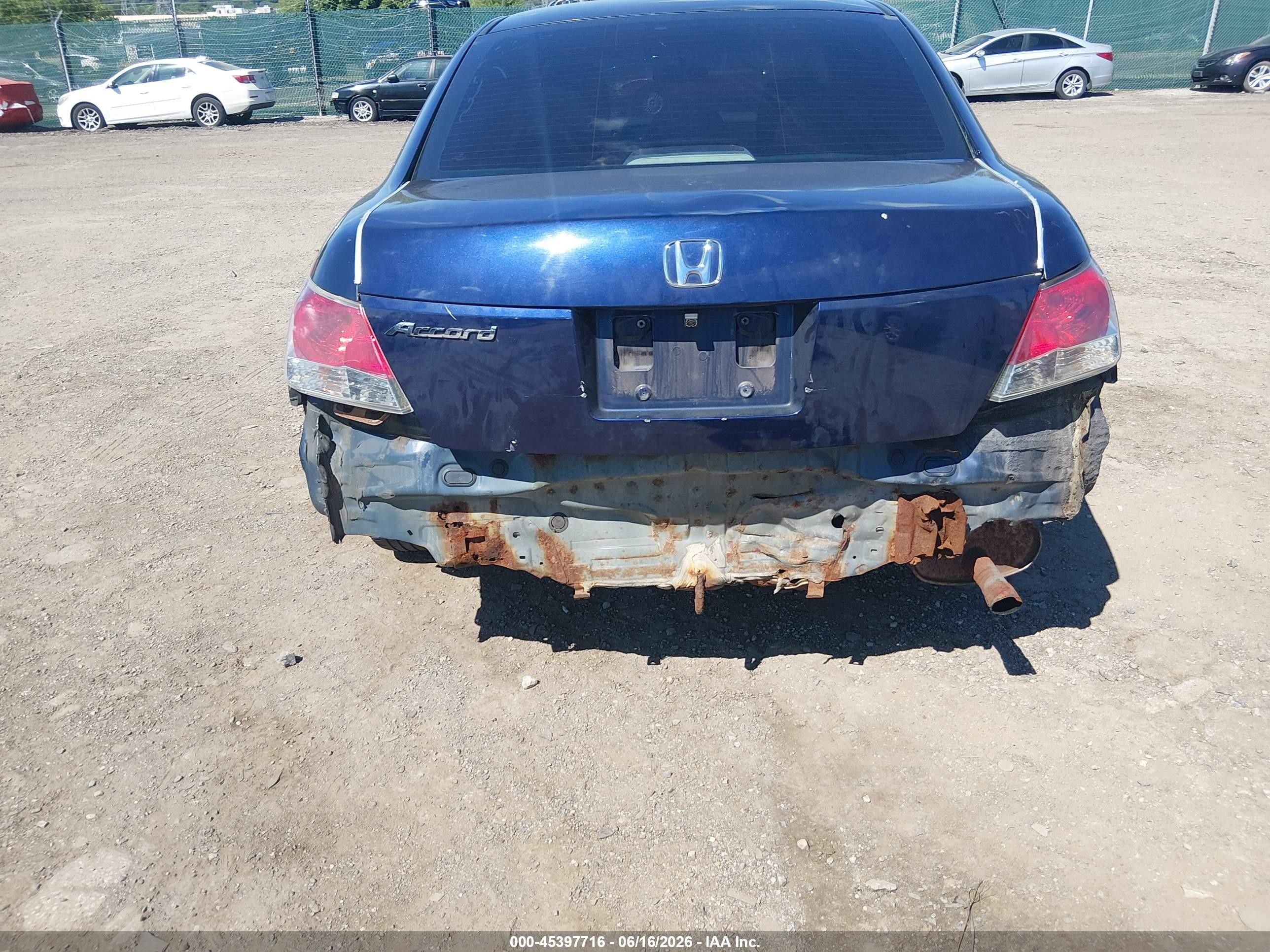 2010 Honda Accord 2.4 Lx Blue vin: 1HGCP2F34AA139213