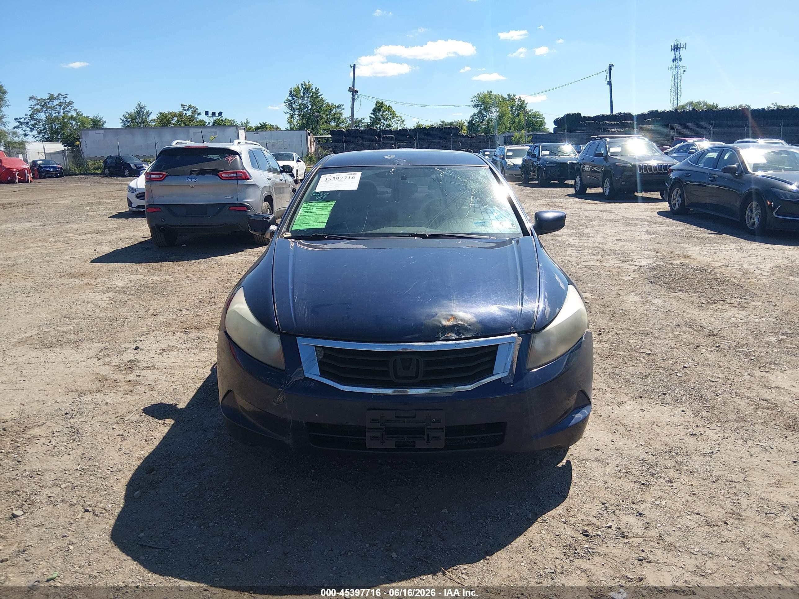 2010 Honda Accord 2.4 Lx Blue vin: 1HGCP2F34AA139213