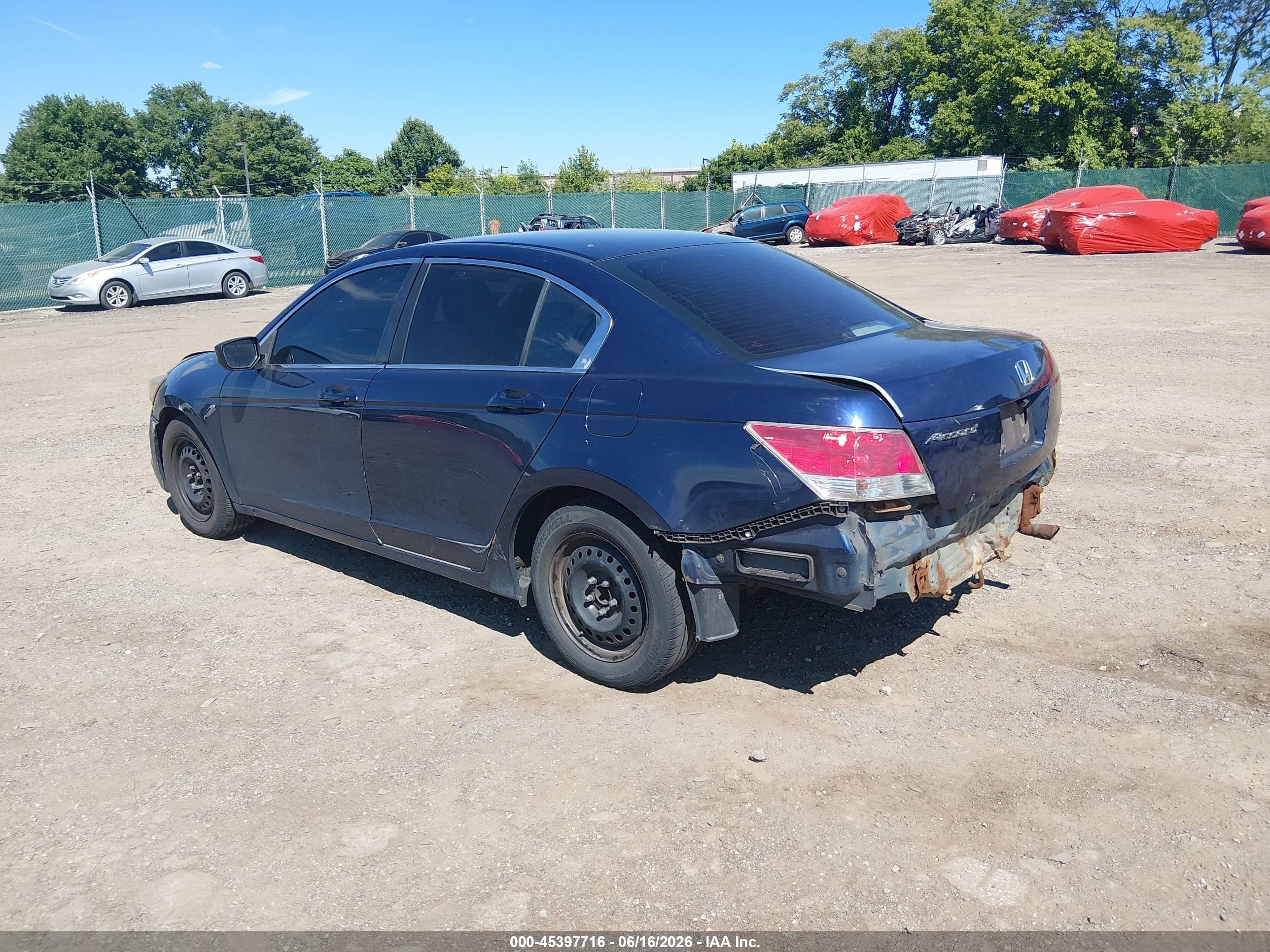 2010 Honda Accord 2.4 Lx Blue vin: 1HGCP2F34AA139213