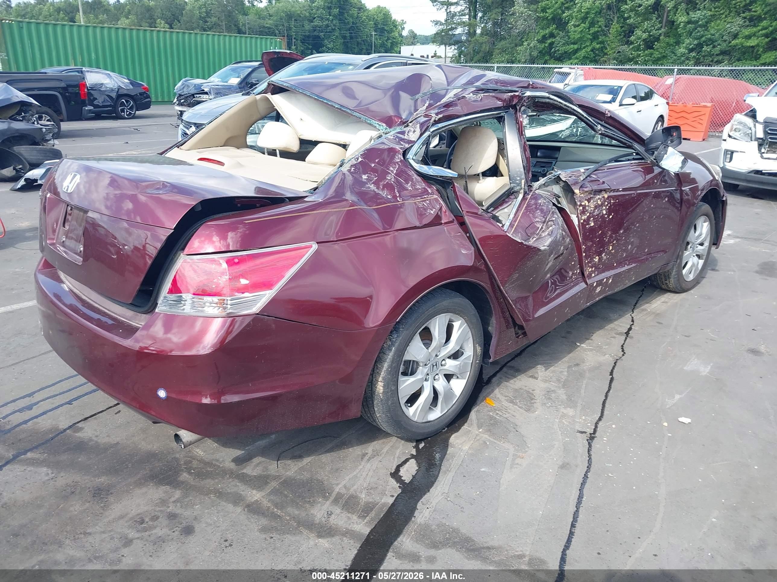 2010 Honda Accord 2.4 Lx Maroon vin: 1HGCP2F34AA144928