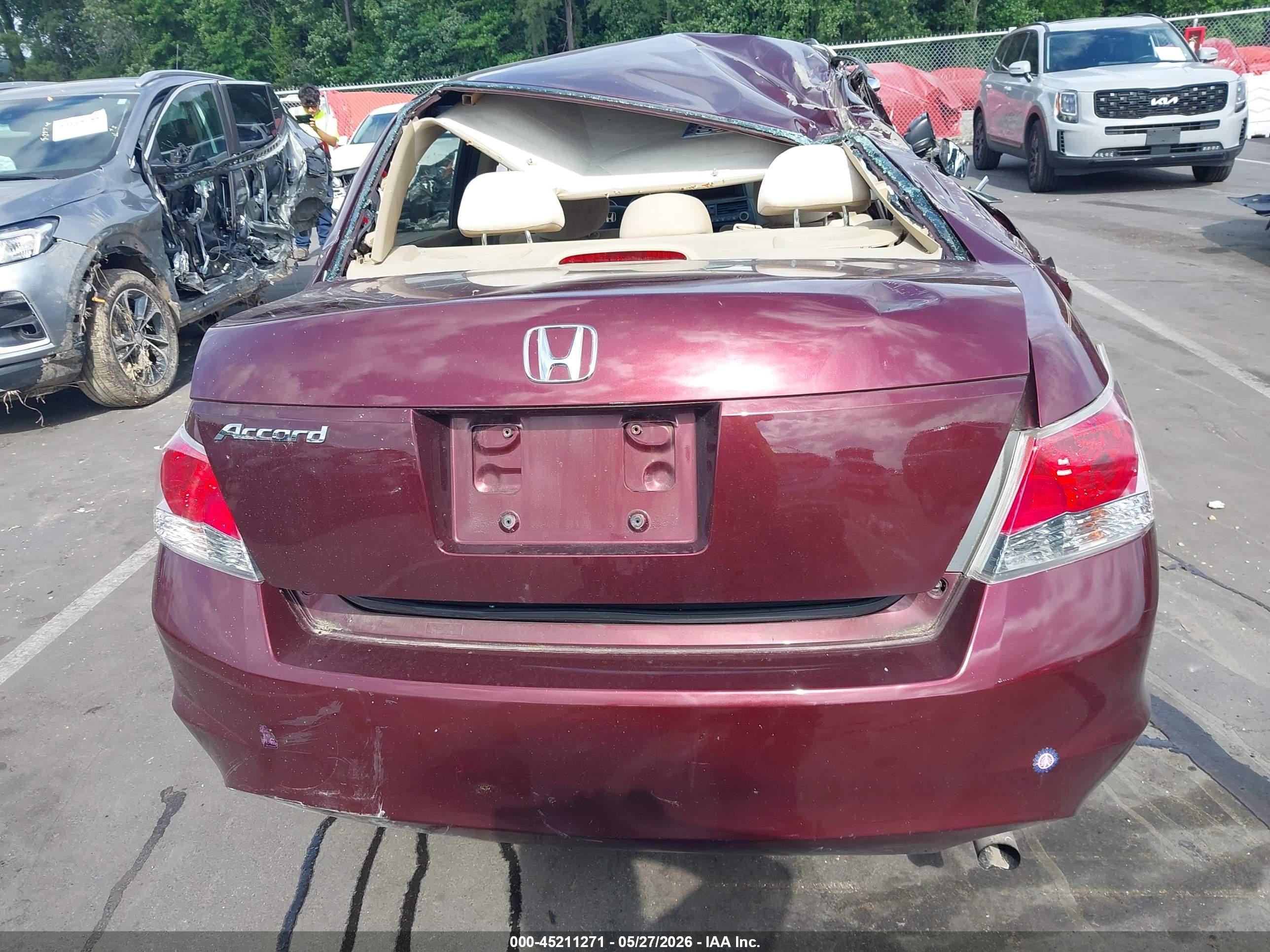 2010 Honda Accord 2.4 Lx Maroon vin: 1HGCP2F34AA144928