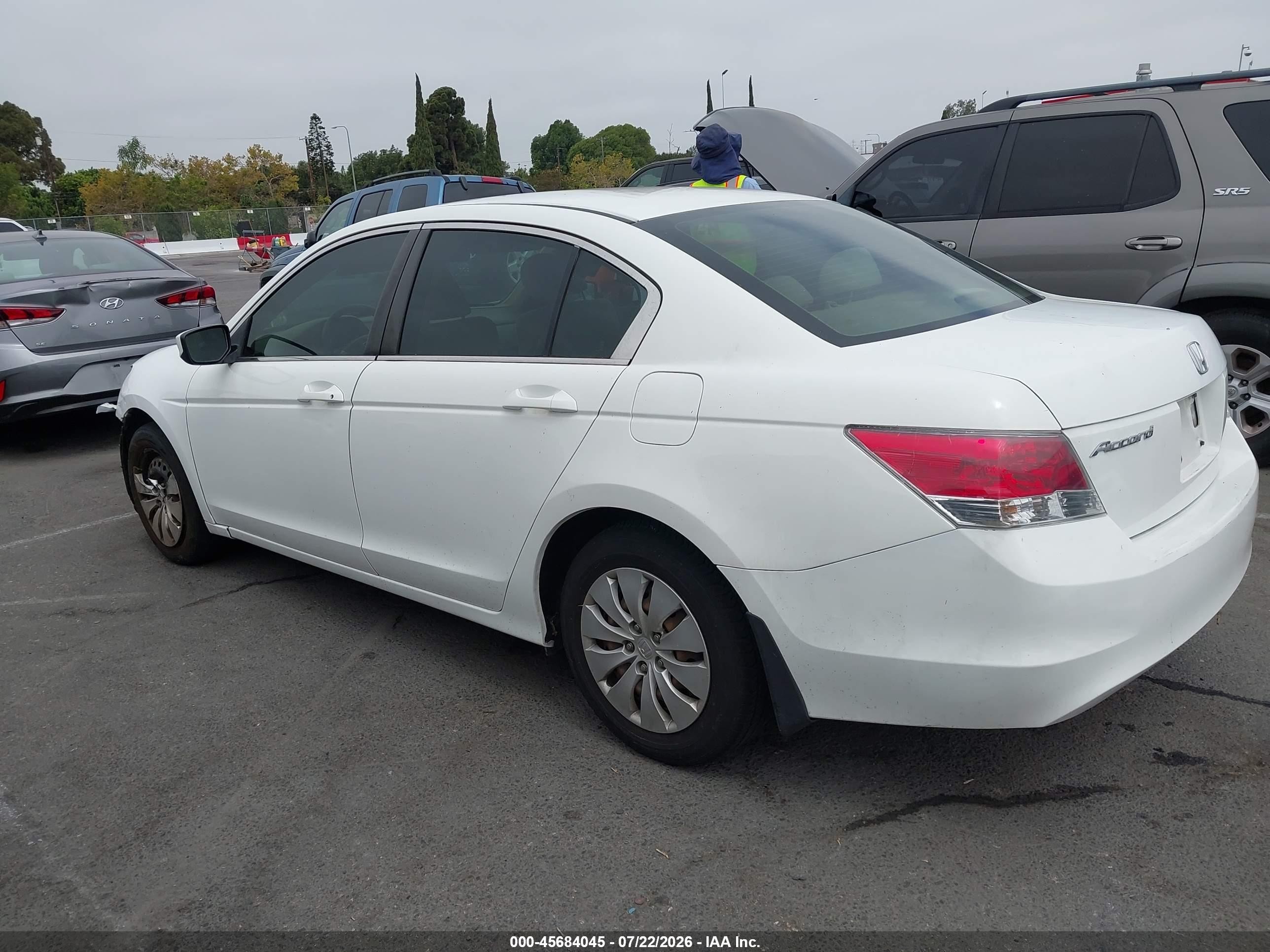 2010 Honda Accord 2.4 Lx White vin: 1HGCP2F34AA177671