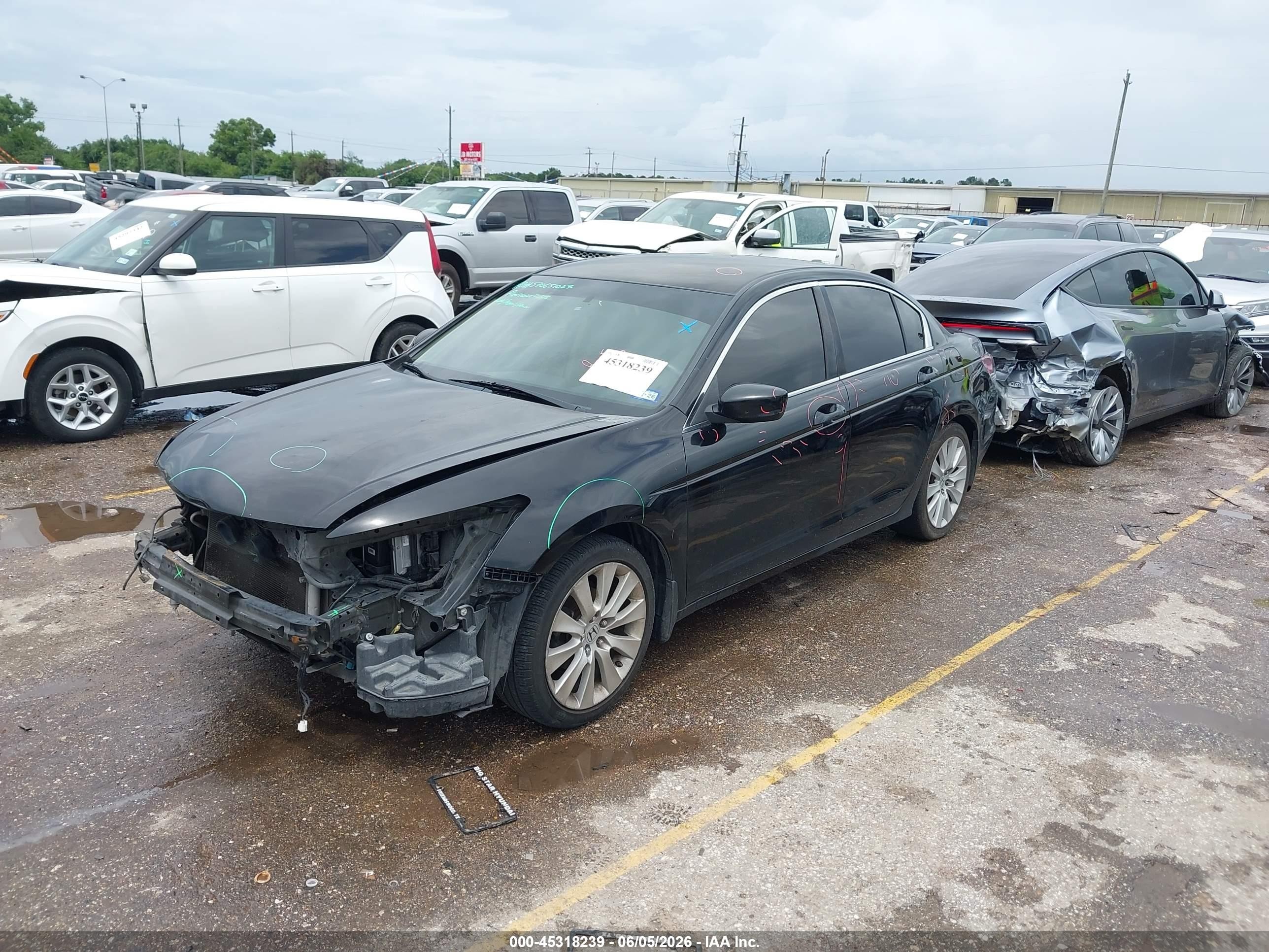 2011 Honda Accord 2.4 Lx Black vin: 1HGCP2F34BA005805
