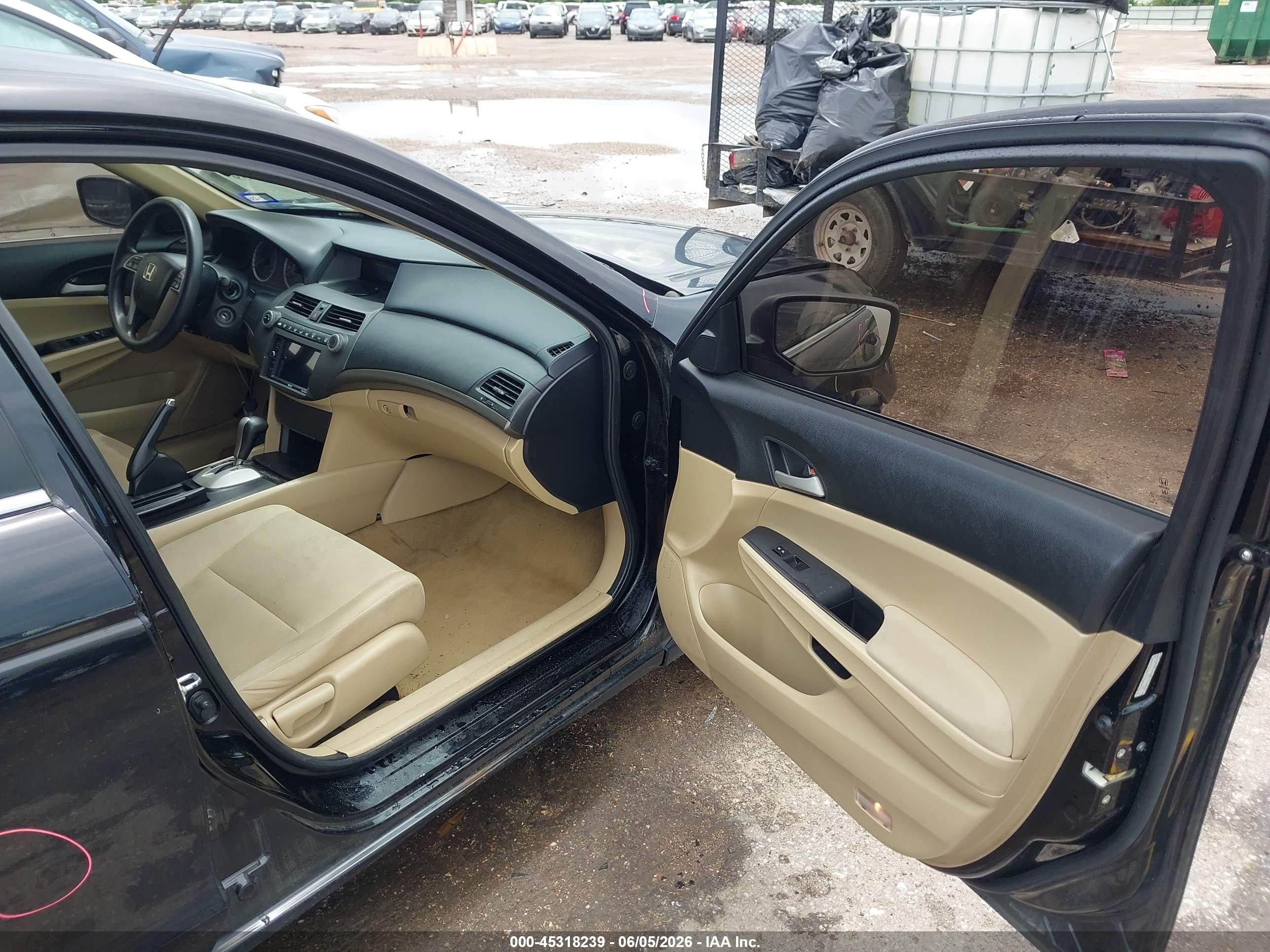 2011 Honda Accord 2.4 Lx Black vin: 1HGCP2F34BA005805