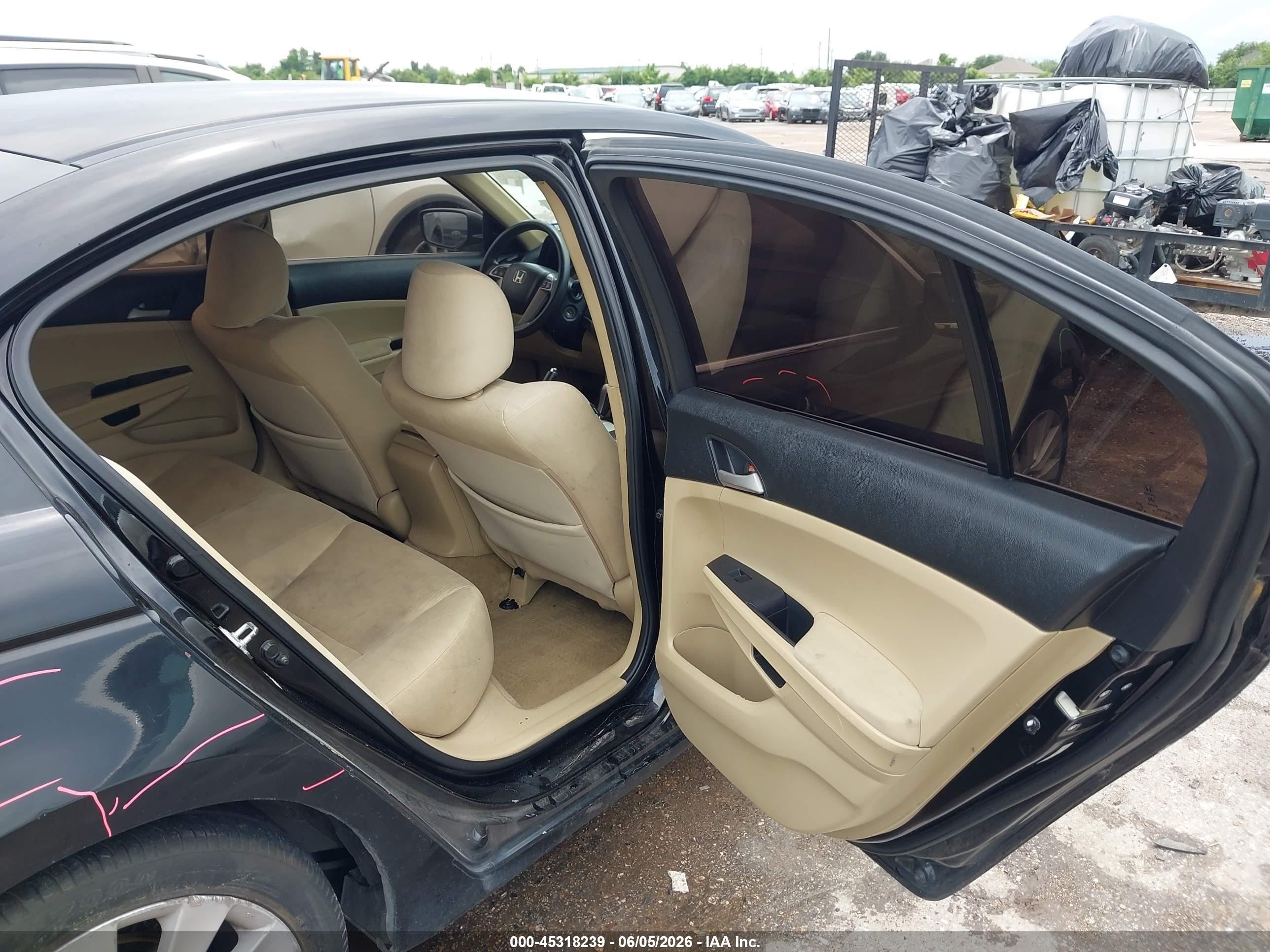 2011 Honda Accord 2.4 Lx Black vin: 1HGCP2F34BA005805