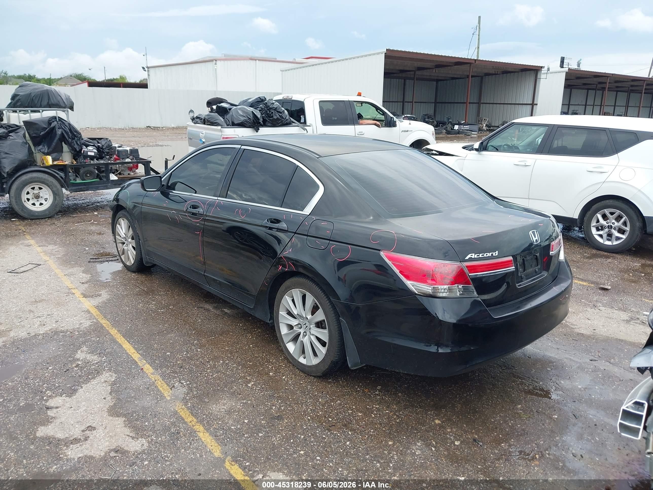 2011 Honda Accord 2.4 Lx Black vin: 1HGCP2F34BA005805