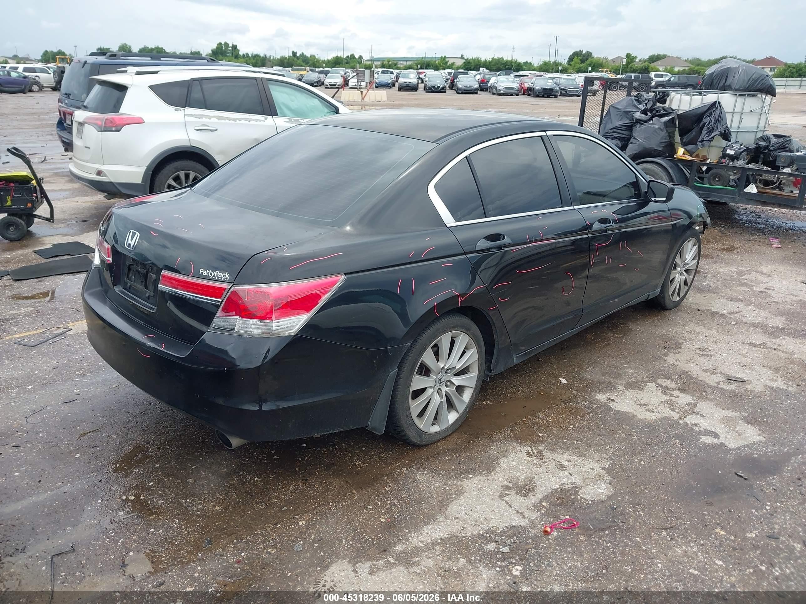 2011 Honda Accord 2.4 Lx Black vin: 1HGCP2F34BA005805