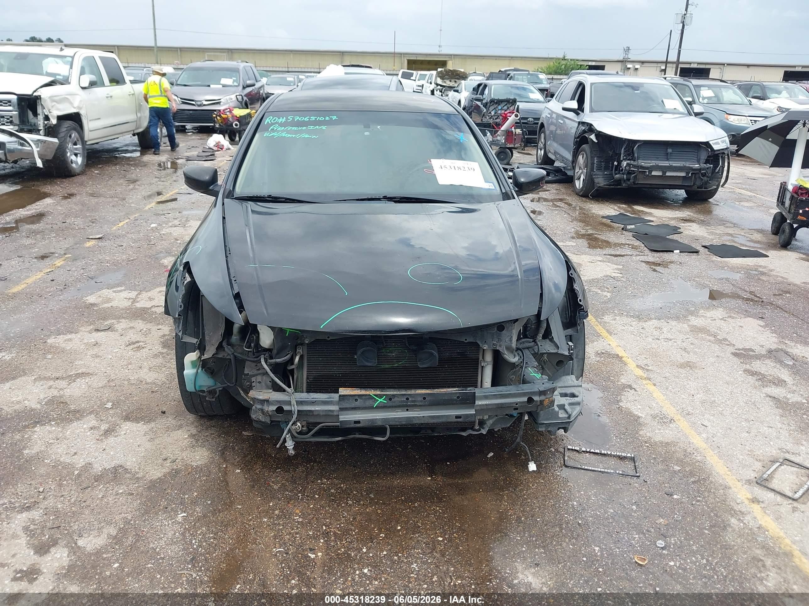 2011 Honda Accord 2.4 Lx Black vin: 1HGCP2F34BA005805