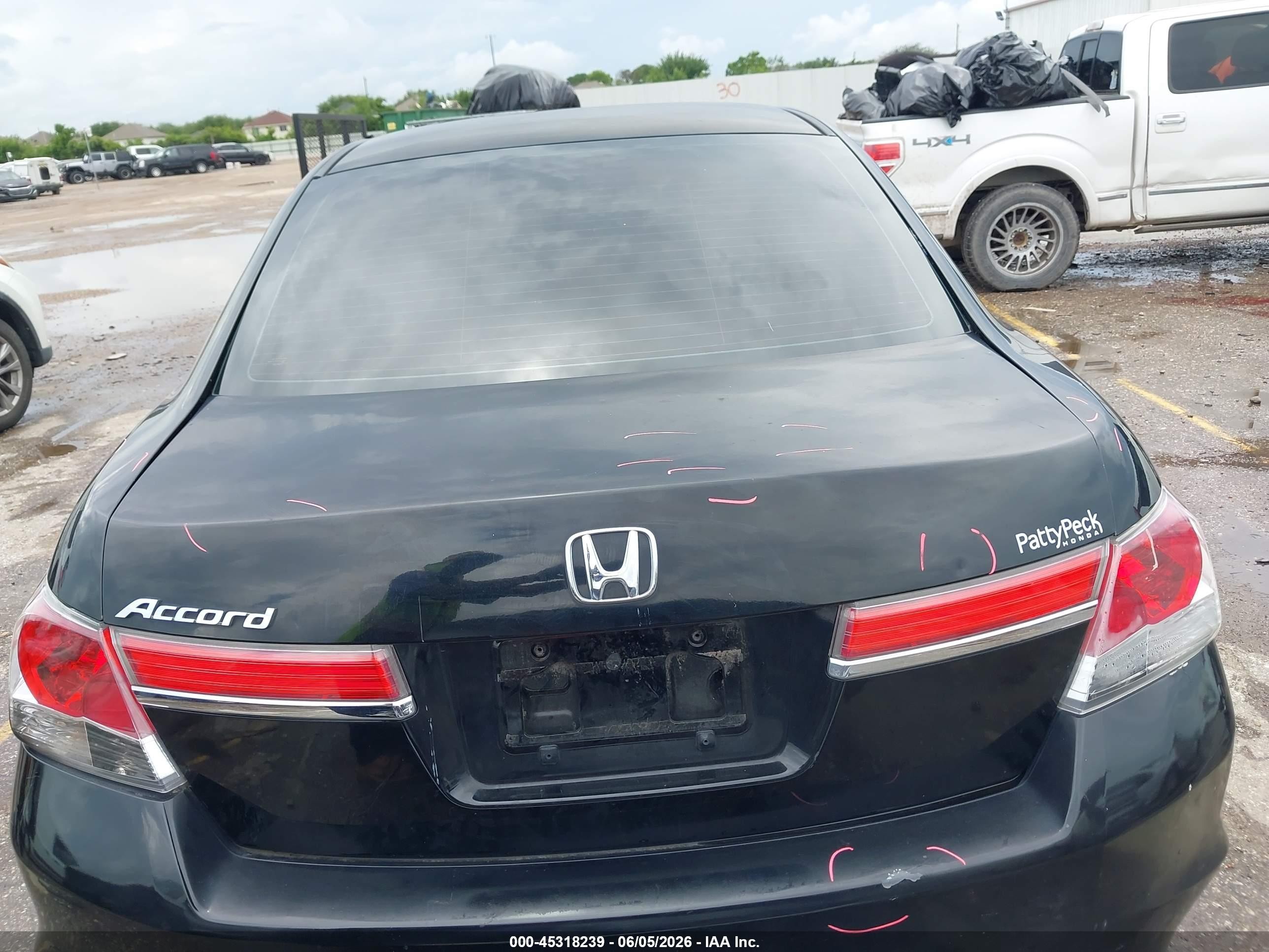 2011 Honda Accord 2.4 Lx Black vin: 1HGCP2F34BA005805
