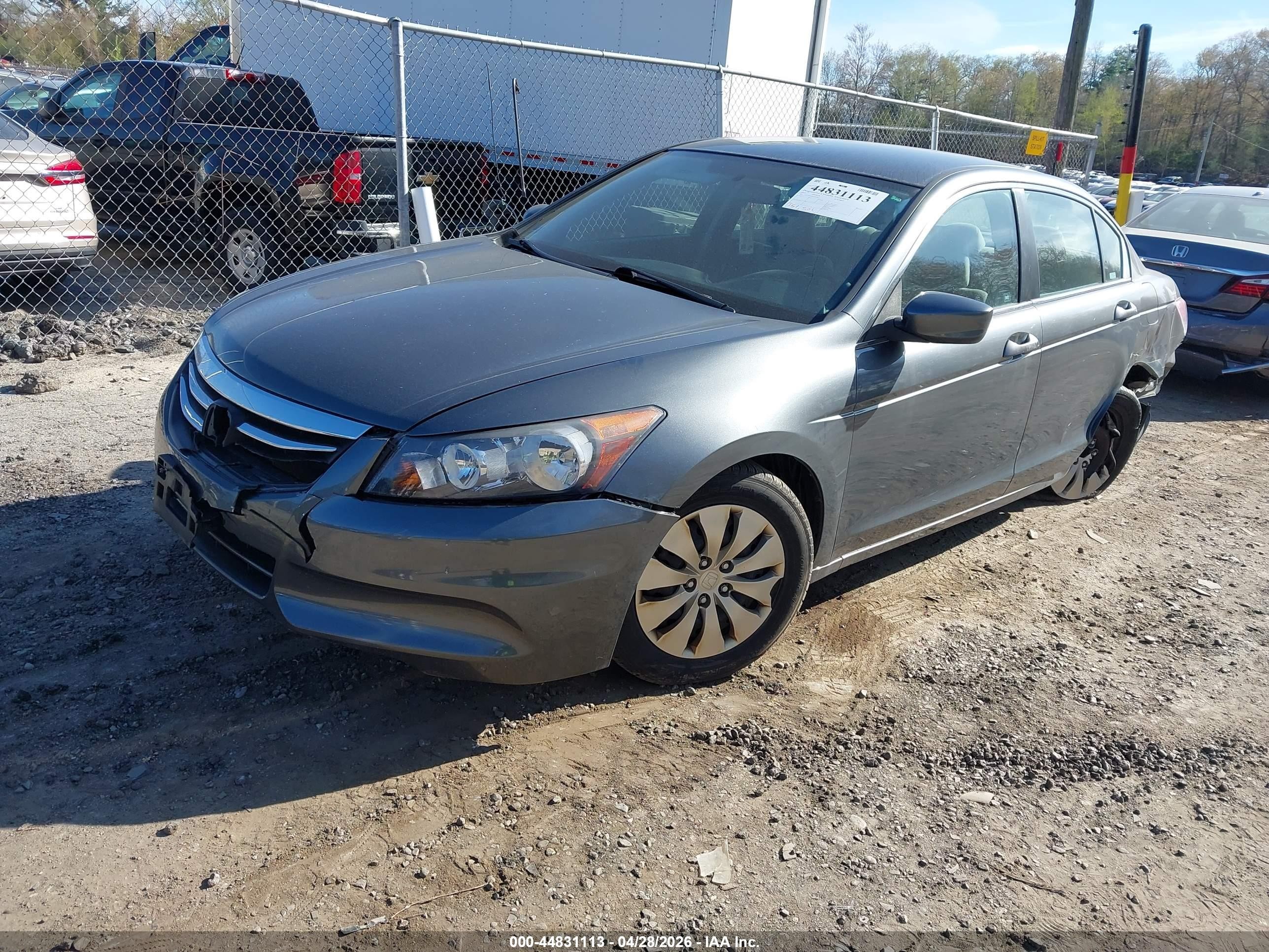 2011 Honda Accord 2.4 Lx Gray vin: 1HGCP2F34BA032857