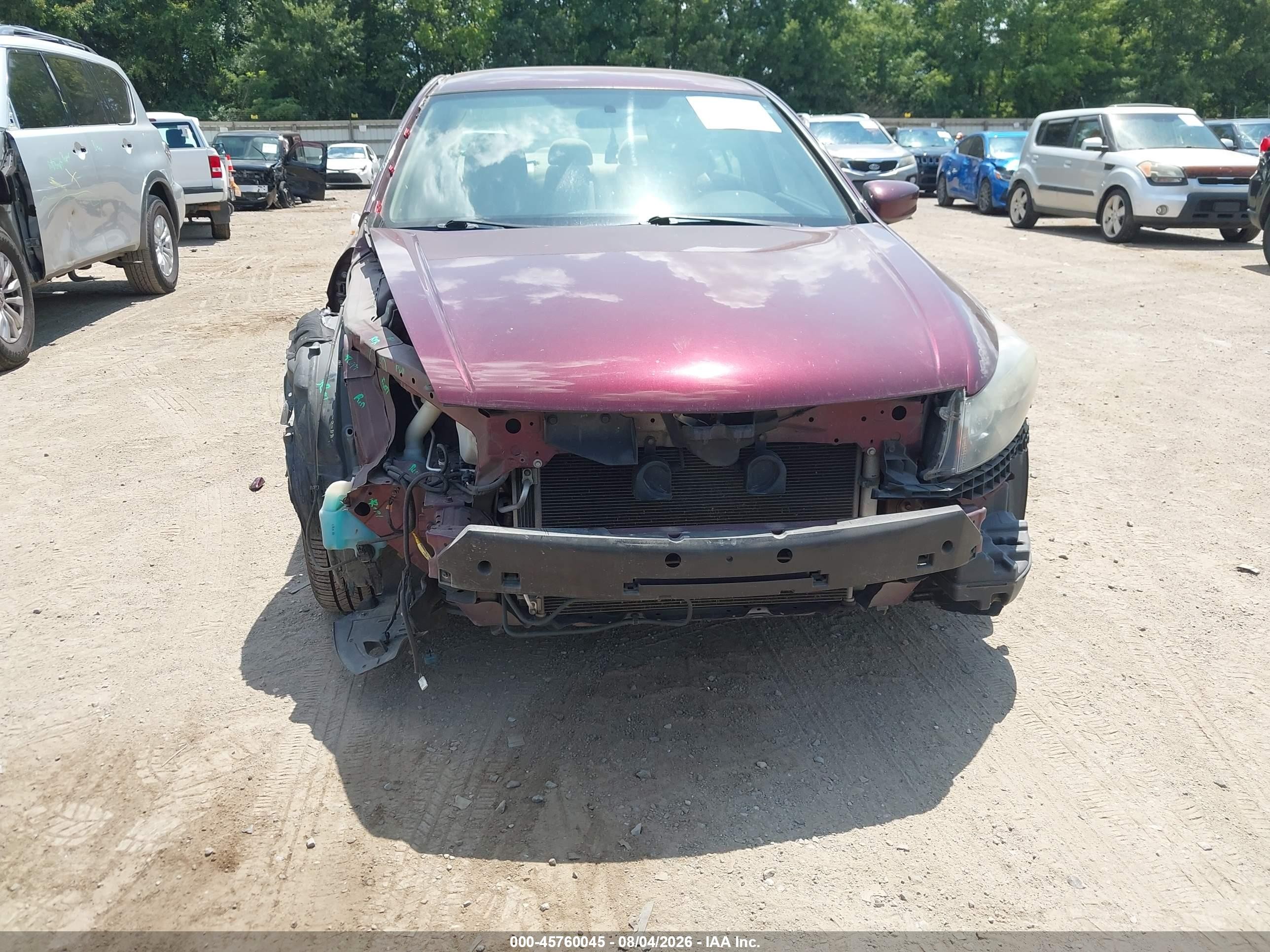 2011 Honda Accord 2.4 Lx Maroon vin: 1HGCP2F34BA051201