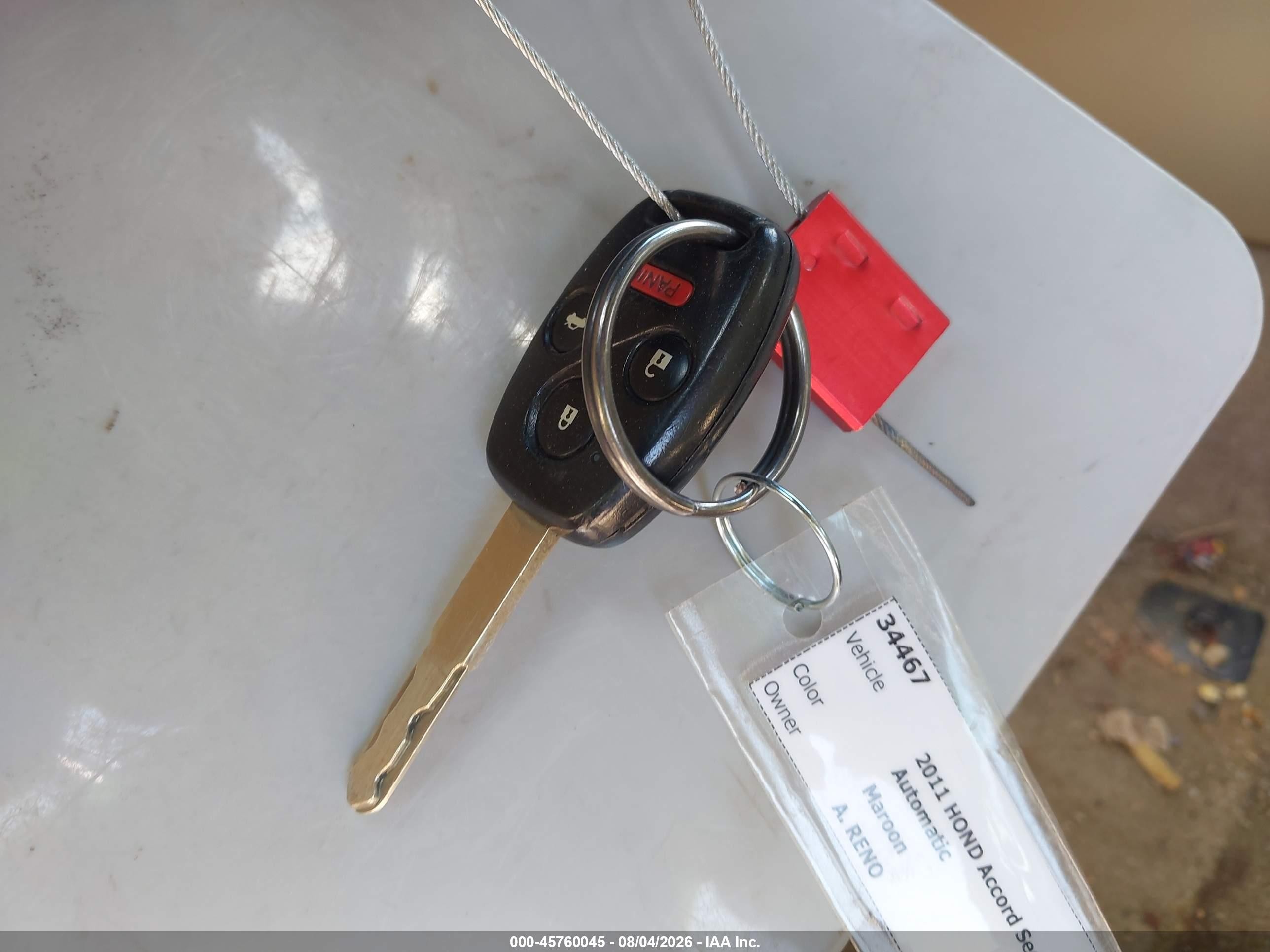 2011 Honda Accord 2.4 Lx Maroon vin: 1HGCP2F34BA051201