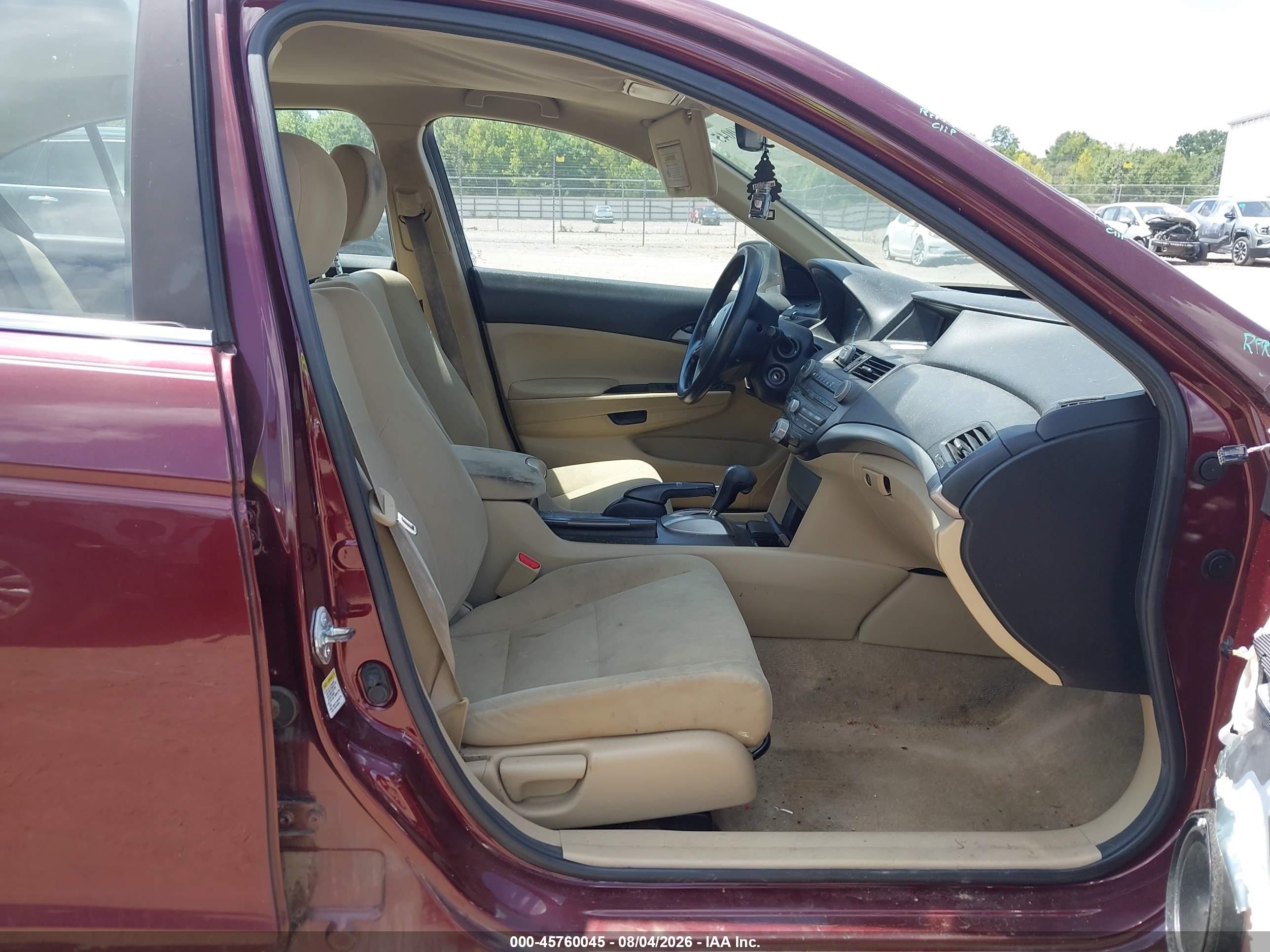 2011 Honda Accord 2.4 Lx Maroon vin: 1HGCP2F34BA051201
