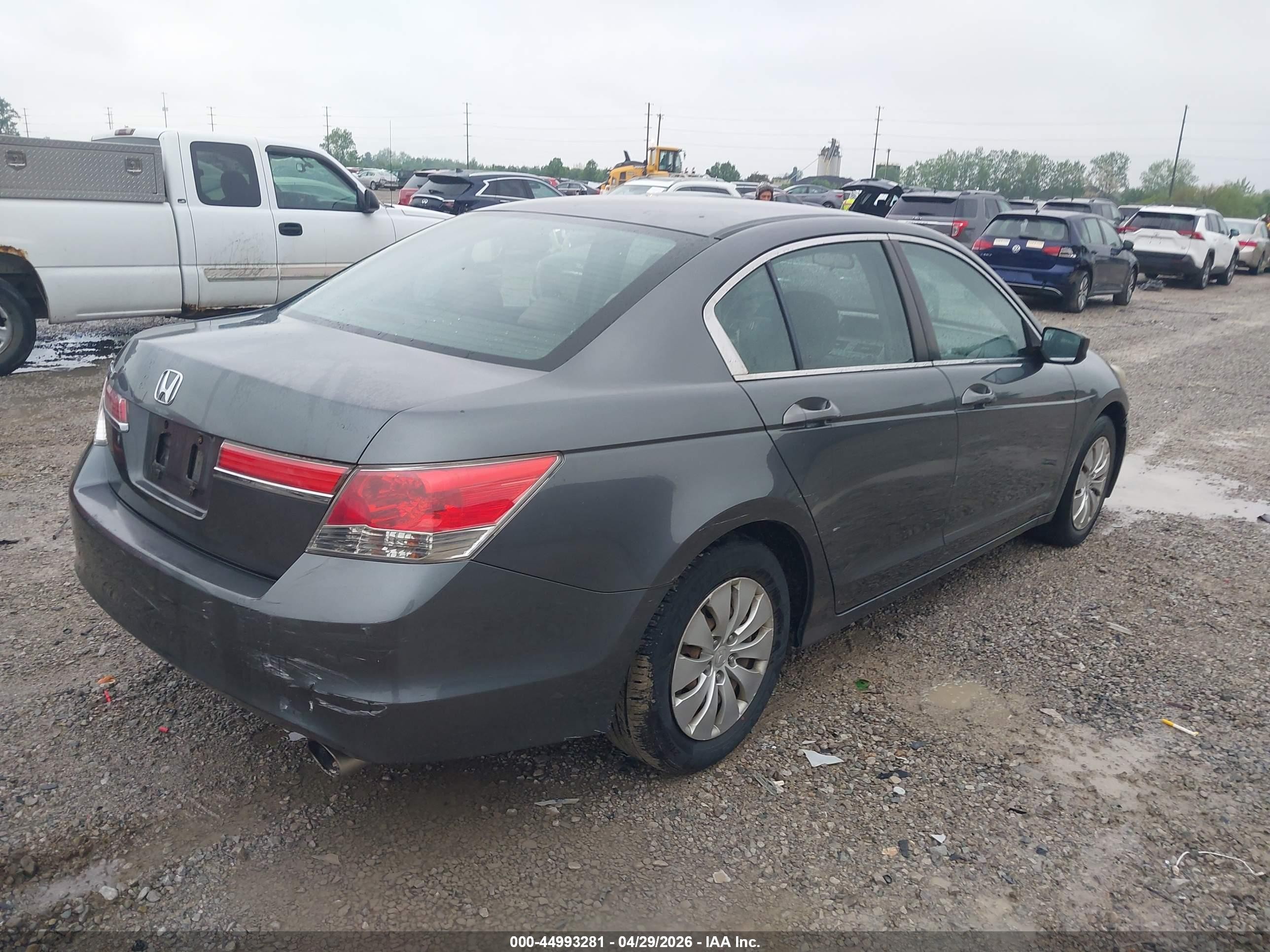 2011 Honda Accord 2.4 Lx Gray vin: 1HGCP2F34BA073697