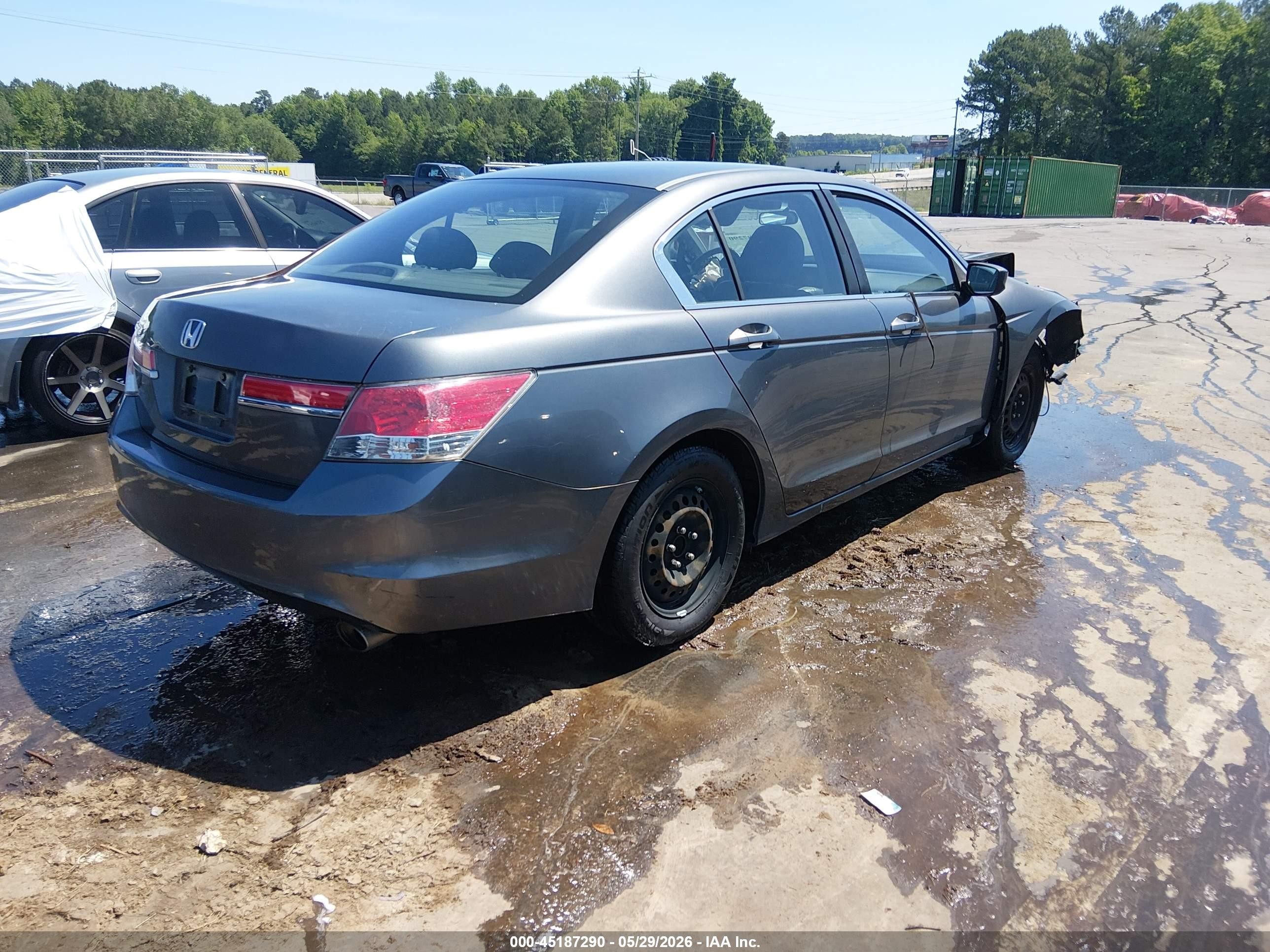 2011 Honda Accord 2.4 Lx Gray vin: 1HGCP2F34BA075725
