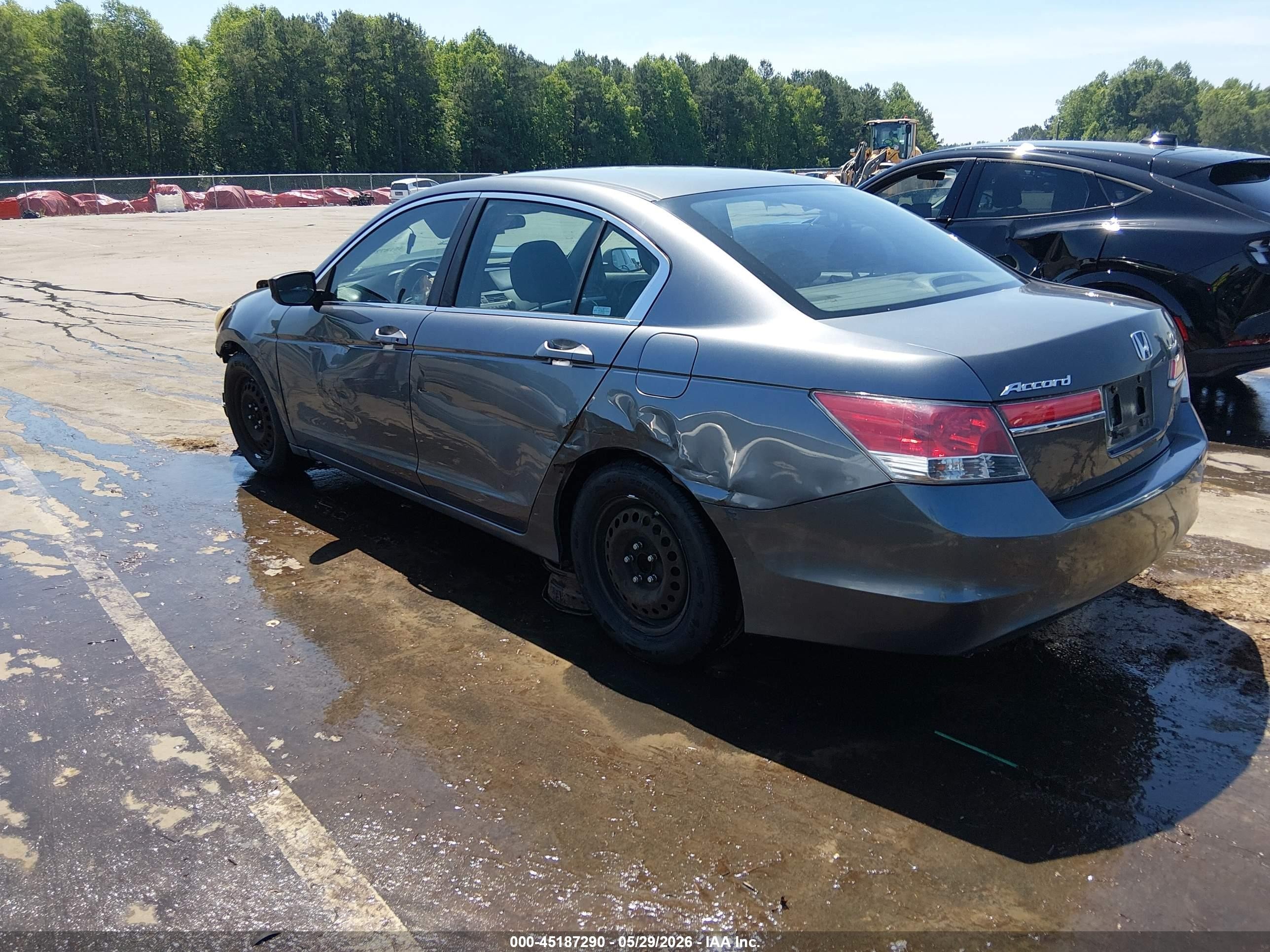2011 Honda Accord 2.4 Lx Gray vin: 1HGCP2F34BA075725