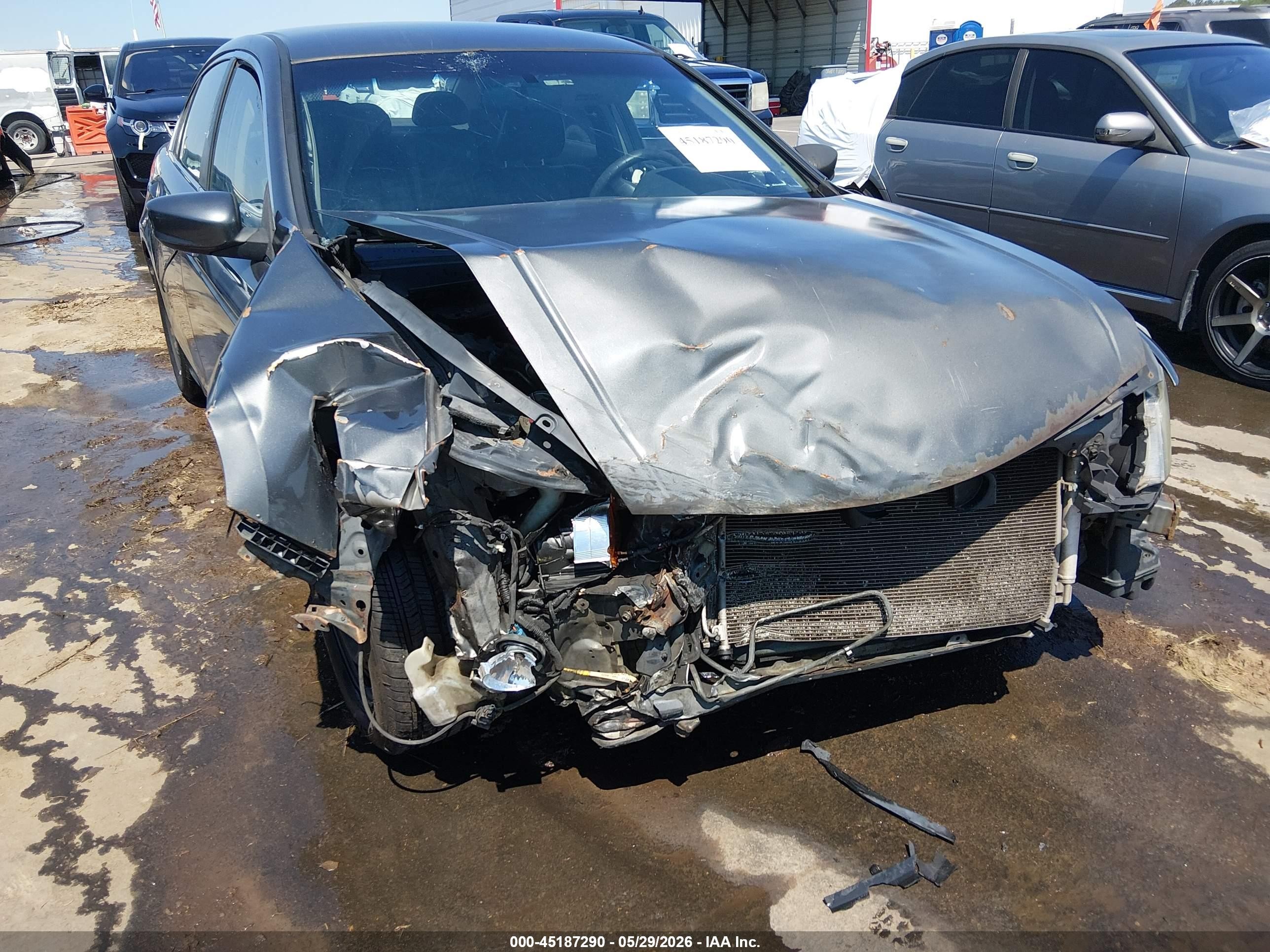 2011 Honda Accord 2.4 Lx Gray vin: 1HGCP2F34BA075725