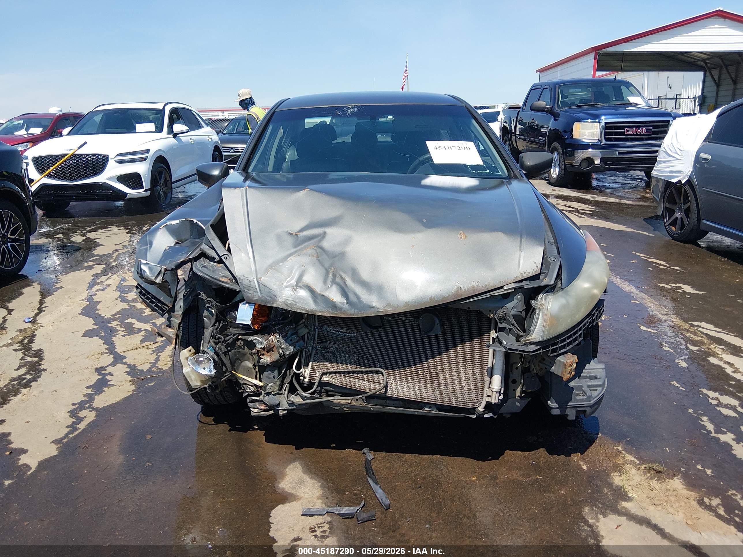 2011 Honda Accord 2.4 Lx Gray vin: 1HGCP2F34BA075725