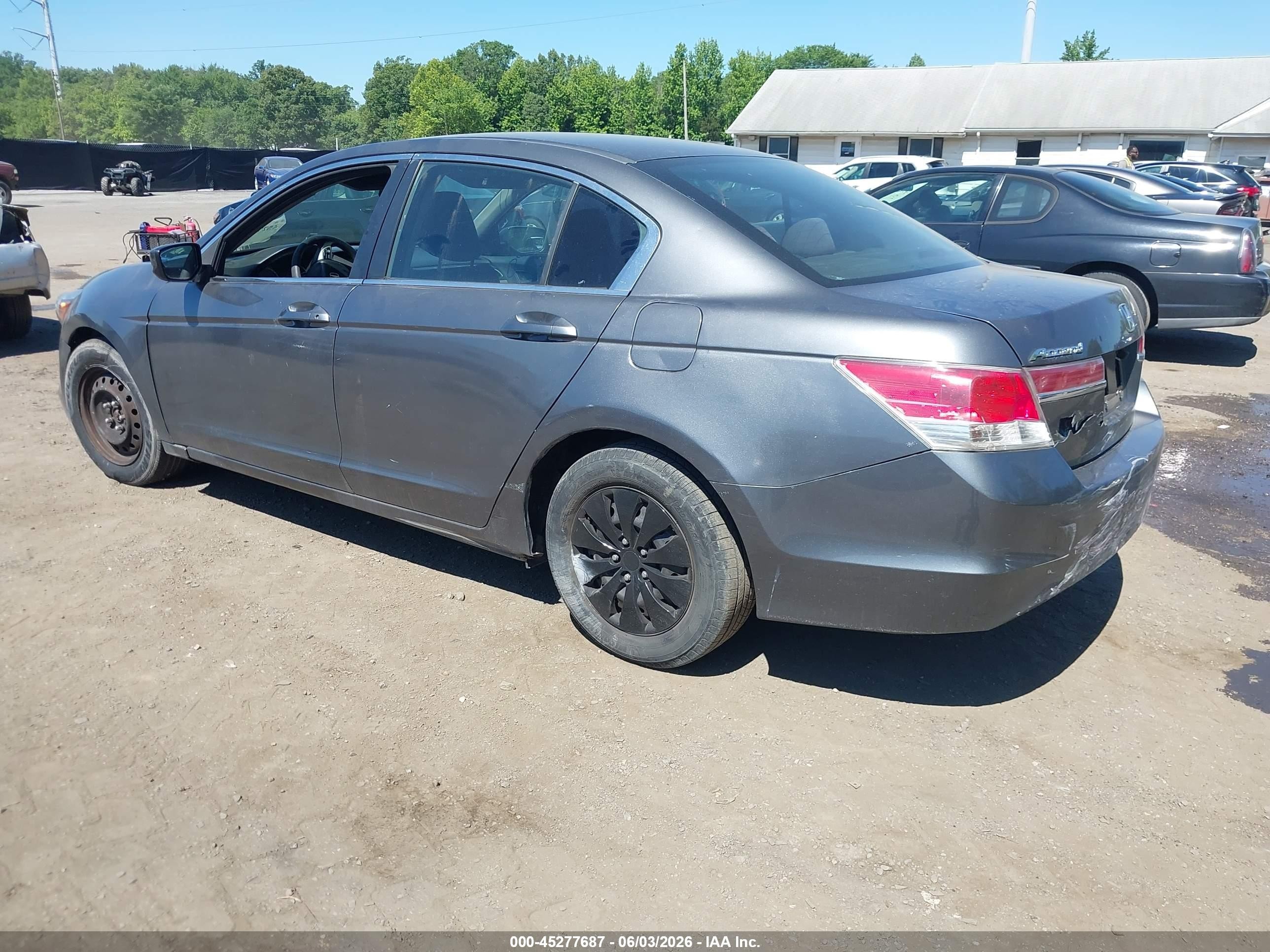 2011 Honda Accord 2.4 Lx Gray vin: 1HGCP2F34BA106598