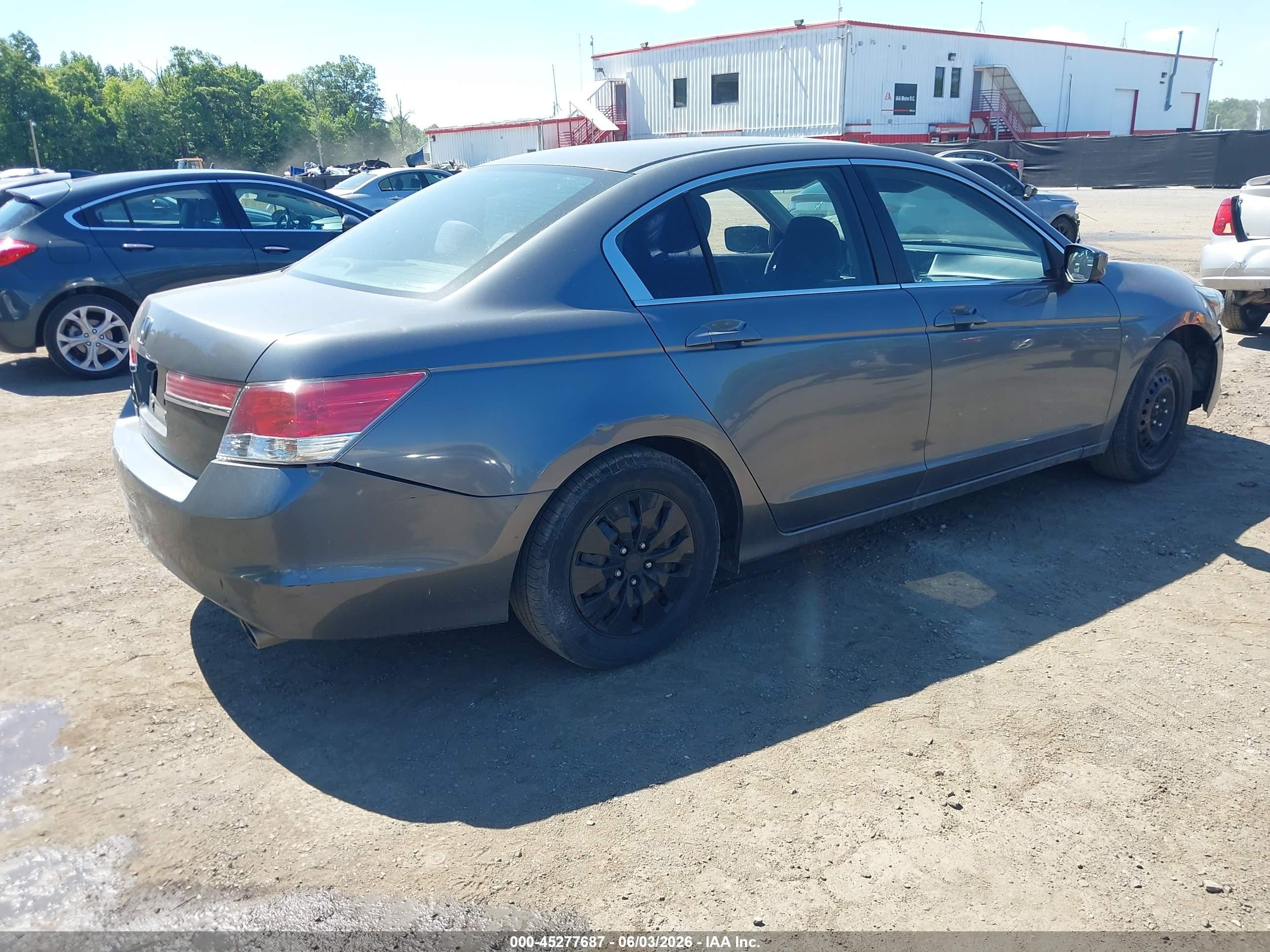 2011 Honda Accord 2.4 Lx Gray vin: 1HGCP2F34BA106598