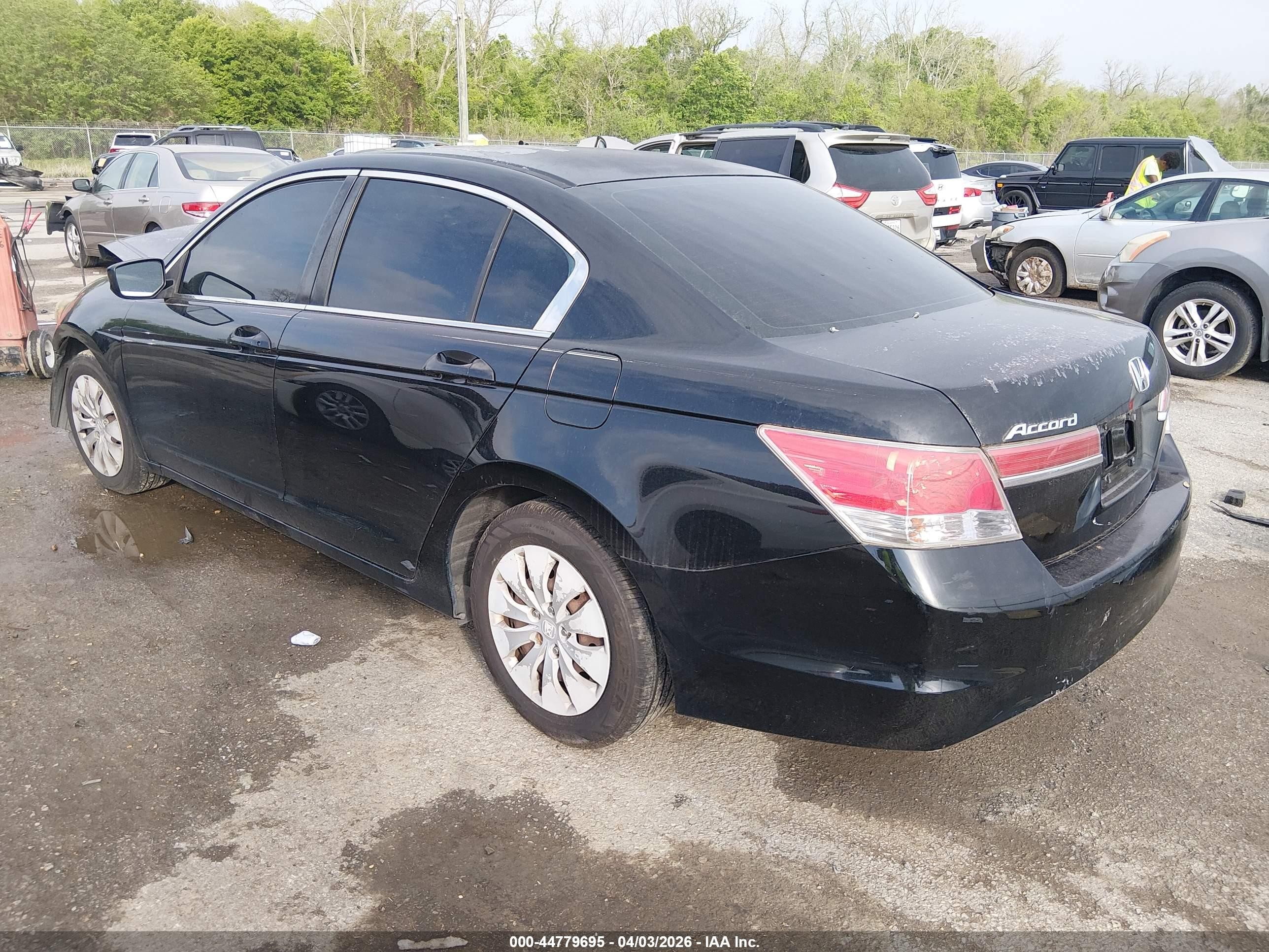 2012 Honda Accord 2.4 Lx Black vin: 1HGCP2F34CA017776