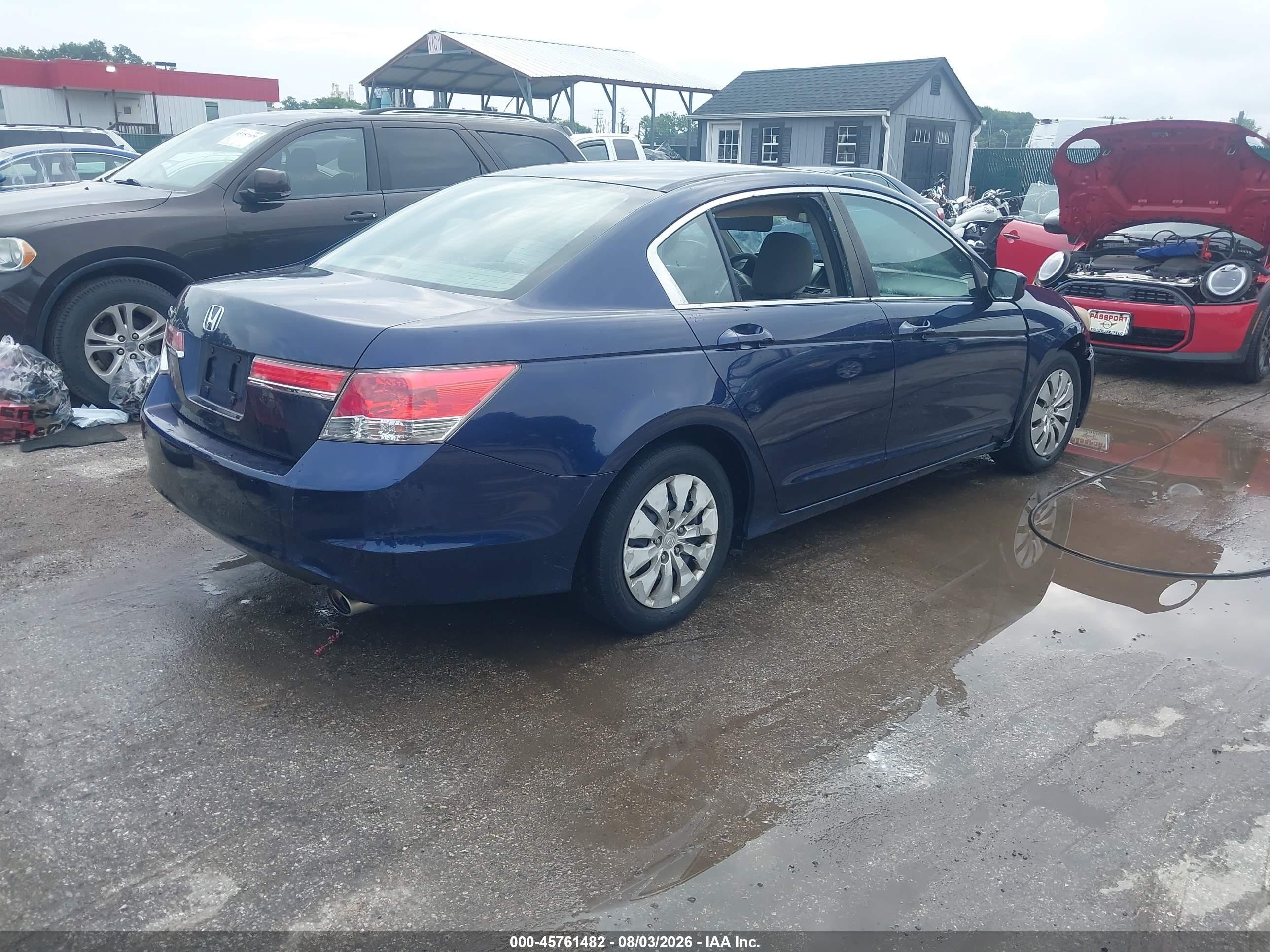 2012 Honda Accord Sdn Lx Blue vin: 1HGCP2F34CA040958