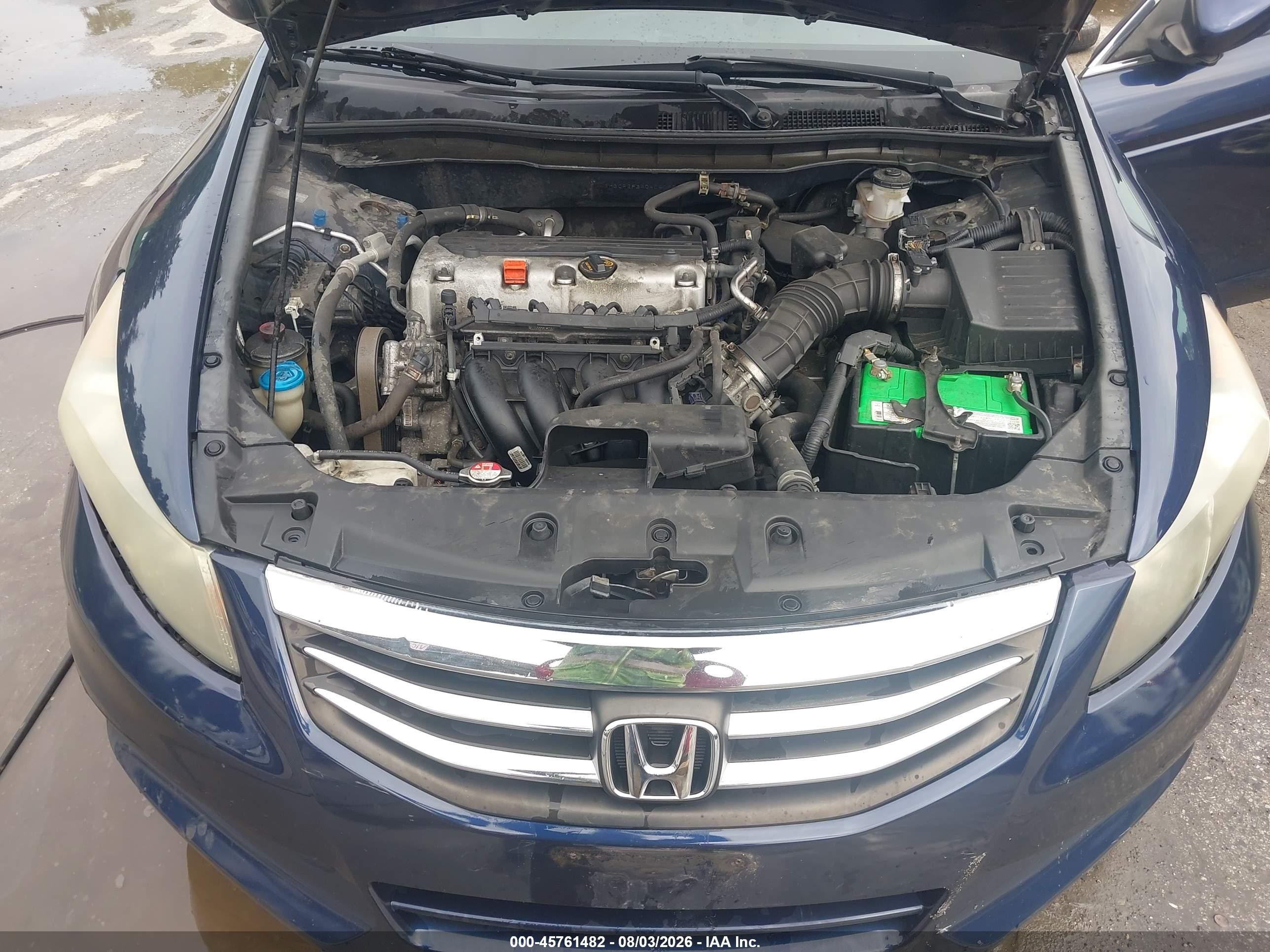 2012 Honda Accord Sdn Lx Blue vin: 1HGCP2F34CA040958