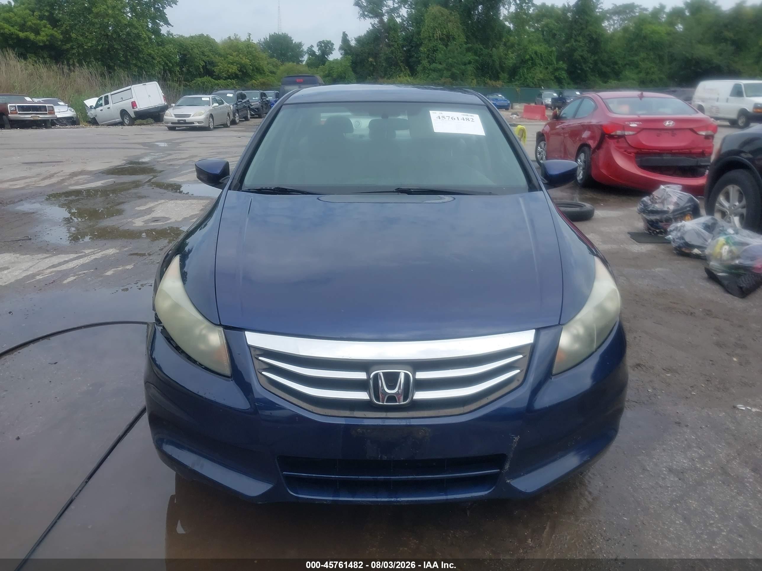 2012 Honda Accord Sdn Lx Blue vin: 1HGCP2F34CA040958