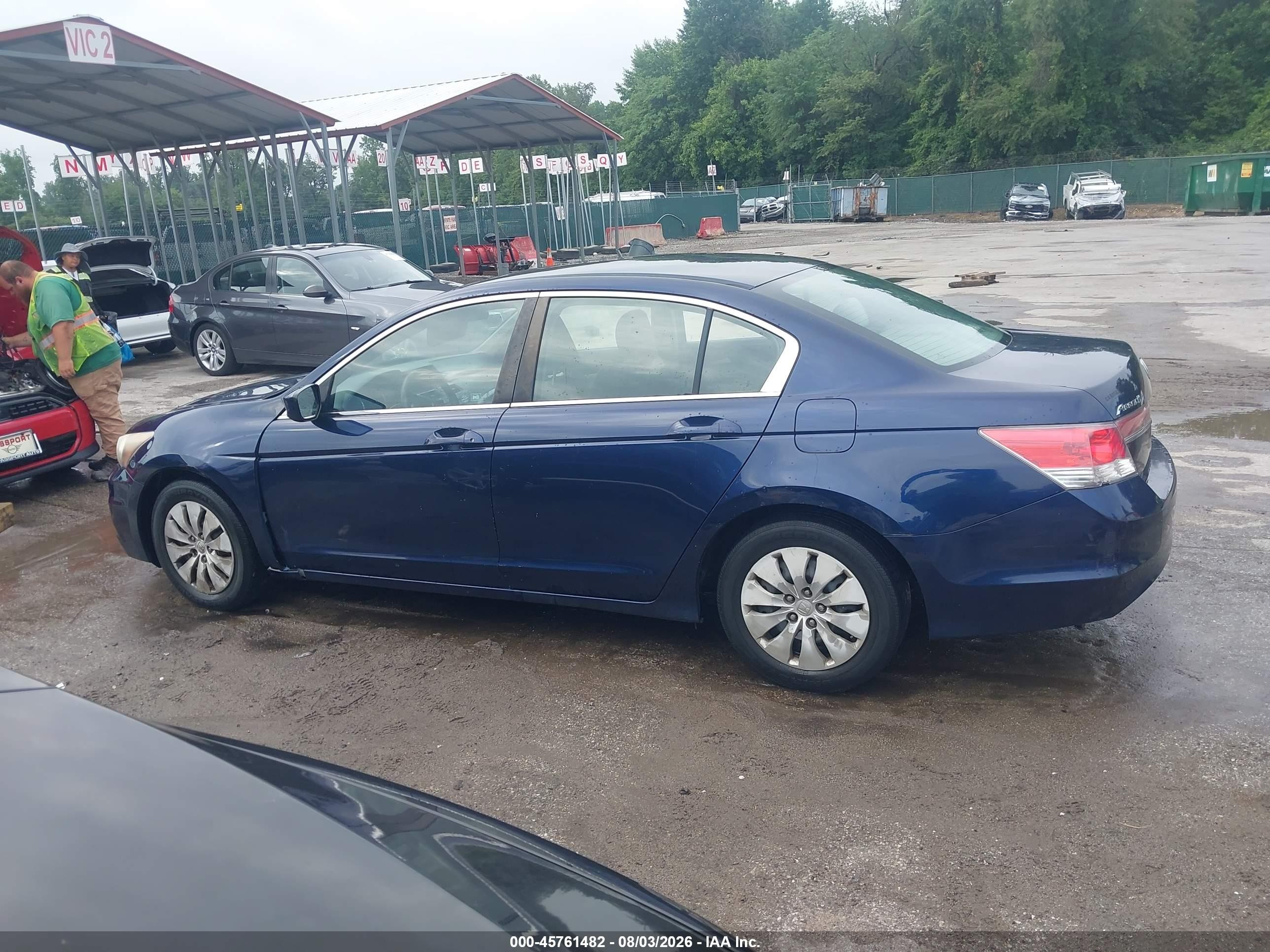 2012 Honda Accord Sdn Lx Blue vin: 1HGCP2F34CA040958