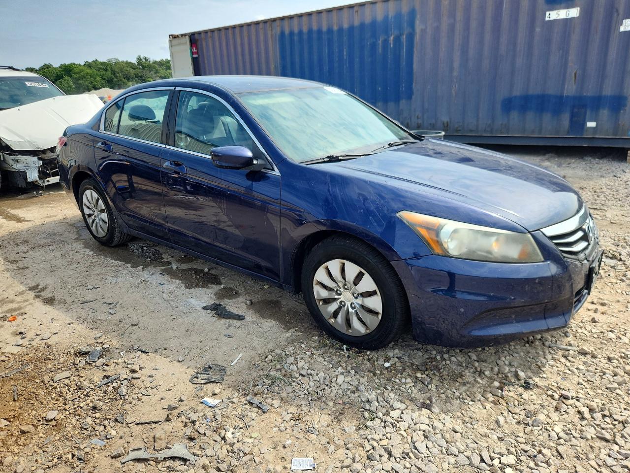 2012 Honda Accord Lx Blue vin: 1HGCP2F34CA044265