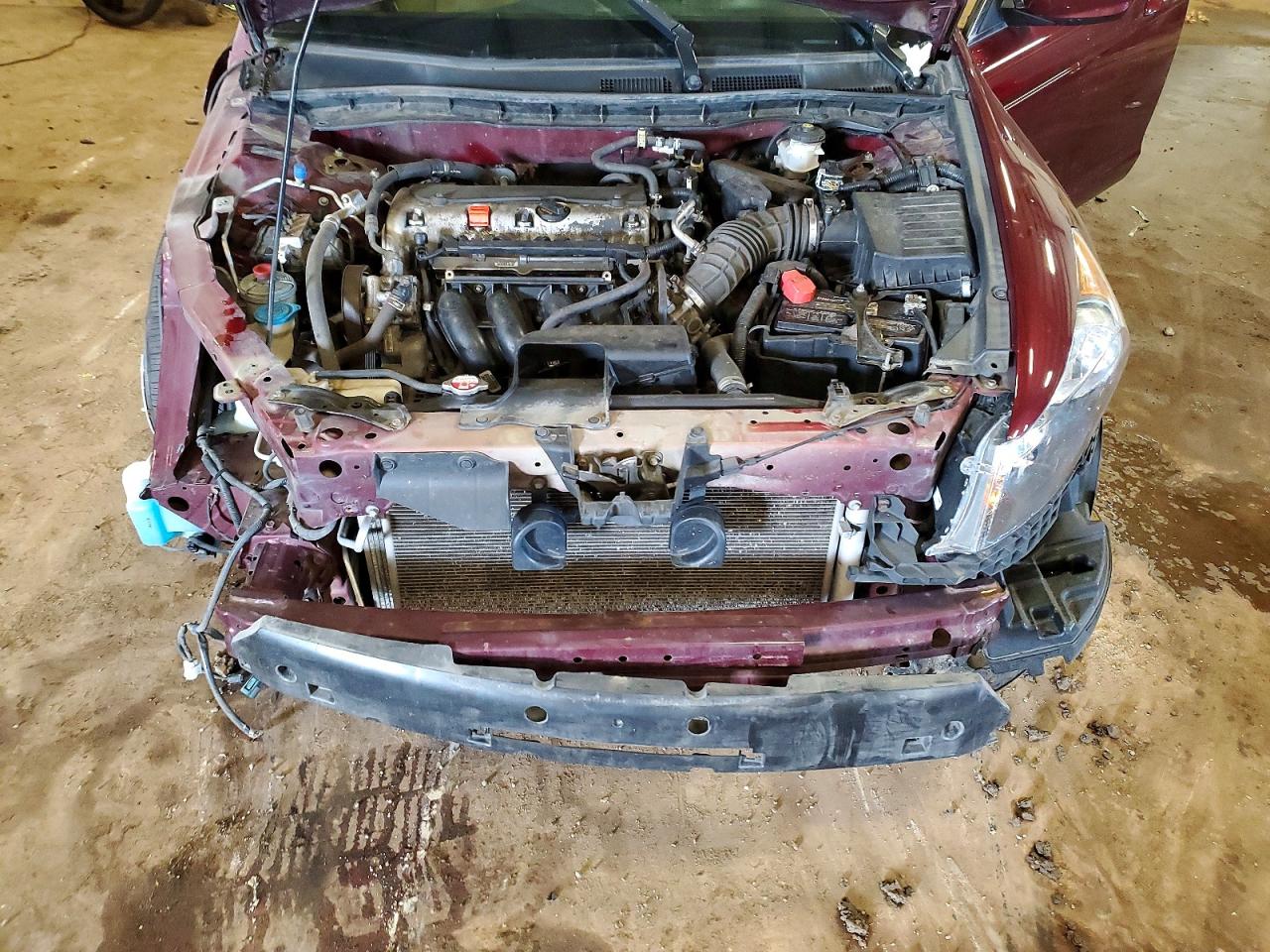 2012 Honda Accord Lx Burgundy vin: 1HGCP2F34CA045044