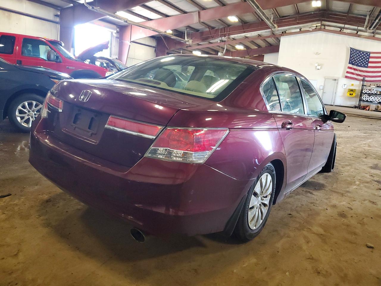 2012 Honda Accord Lx Burgundy vin: 1HGCP2F34CA045044