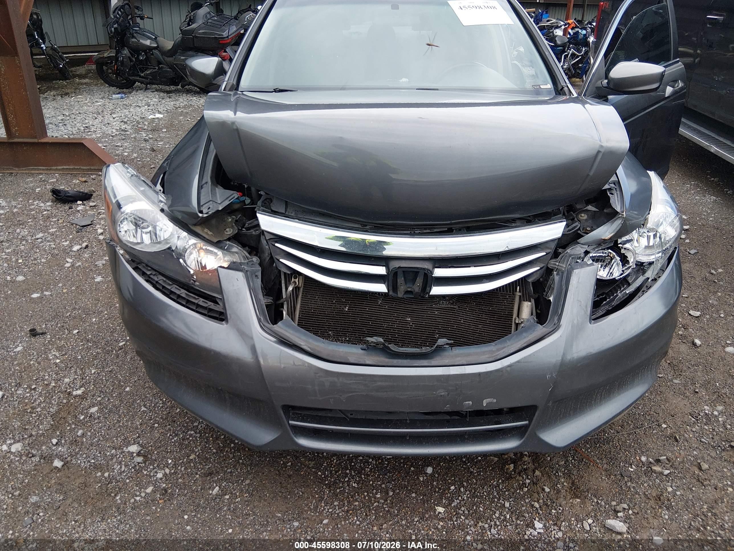 2012 Honda Accord Sdn Lx Gray vin: 1HGCP2F34CA059185