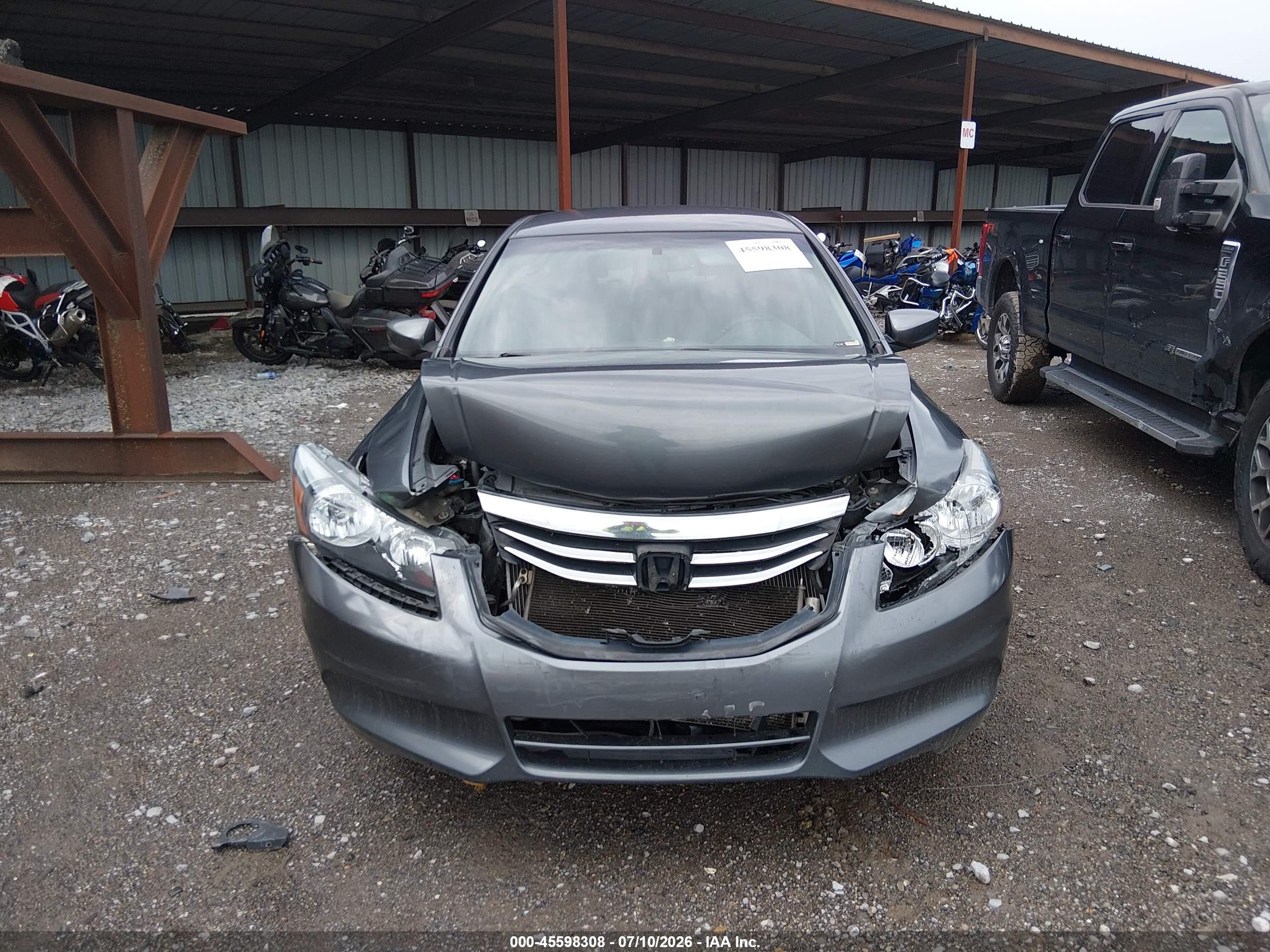 2012 Honda Accord Sdn Lx Gray vin: 1HGCP2F34CA059185