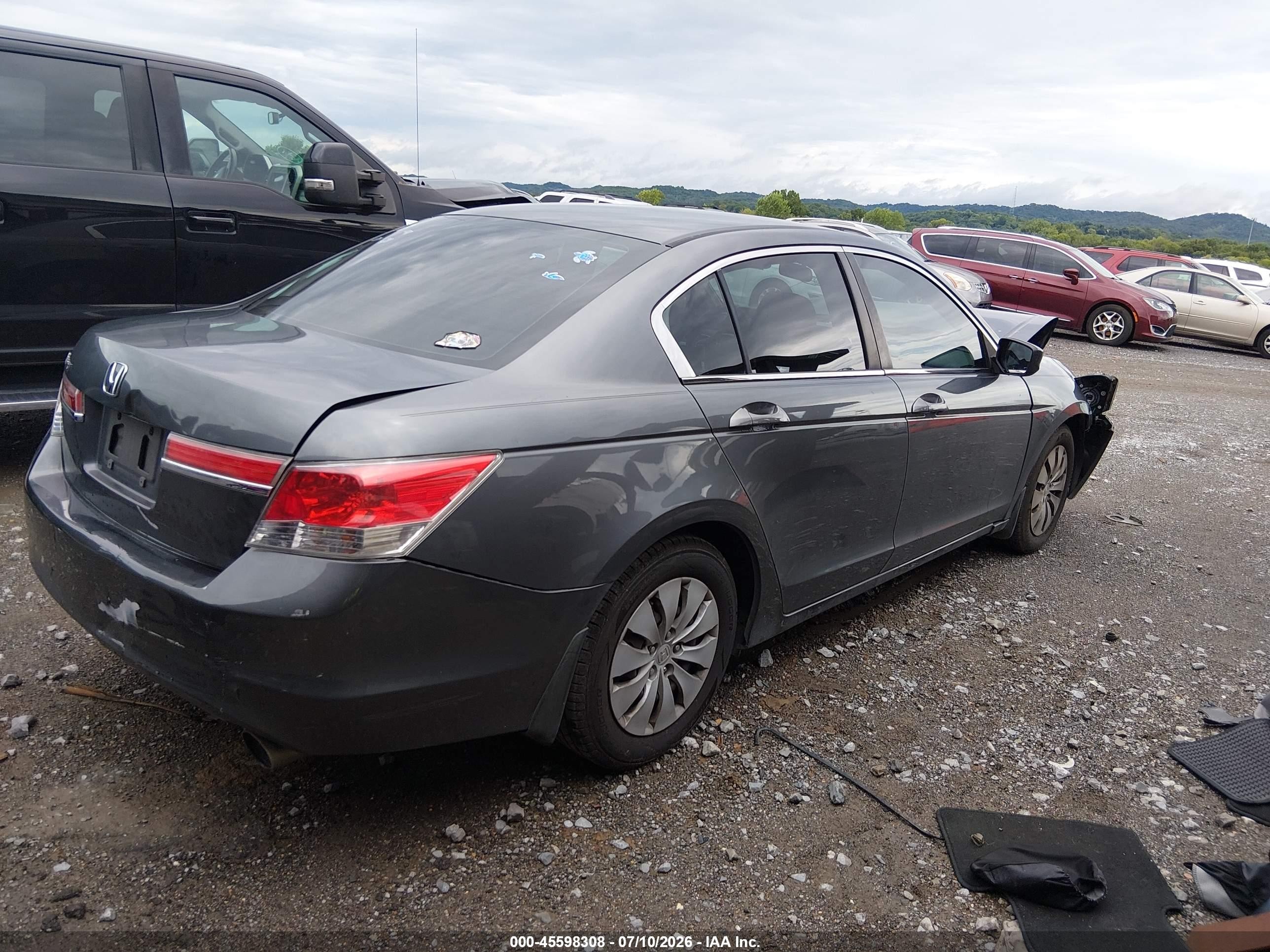 2012 Honda Accord Sdn Lx Gray vin: 1HGCP2F34CA059185